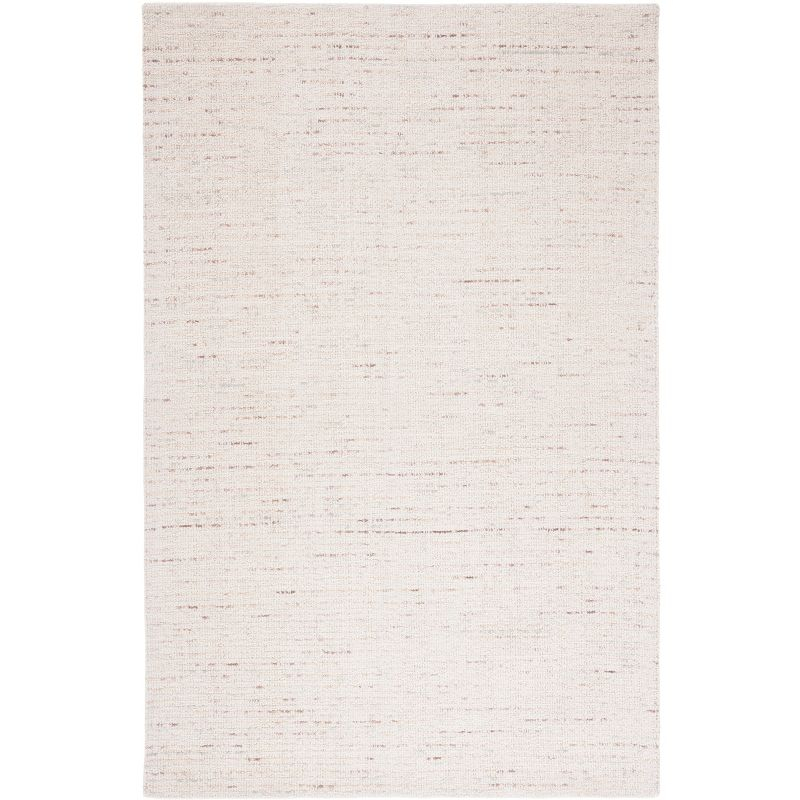 Abstract ABT468 Handmade Indoor Area Rug - Ivory/Brown - 4'x6' - Safavieh