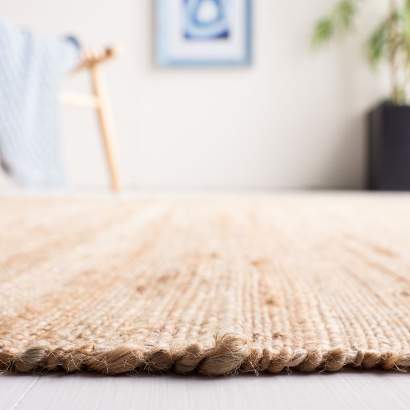 Natura NAT871 Hand Woven Area Rug - Natural/Navy - 3'x5' - Safavieh.