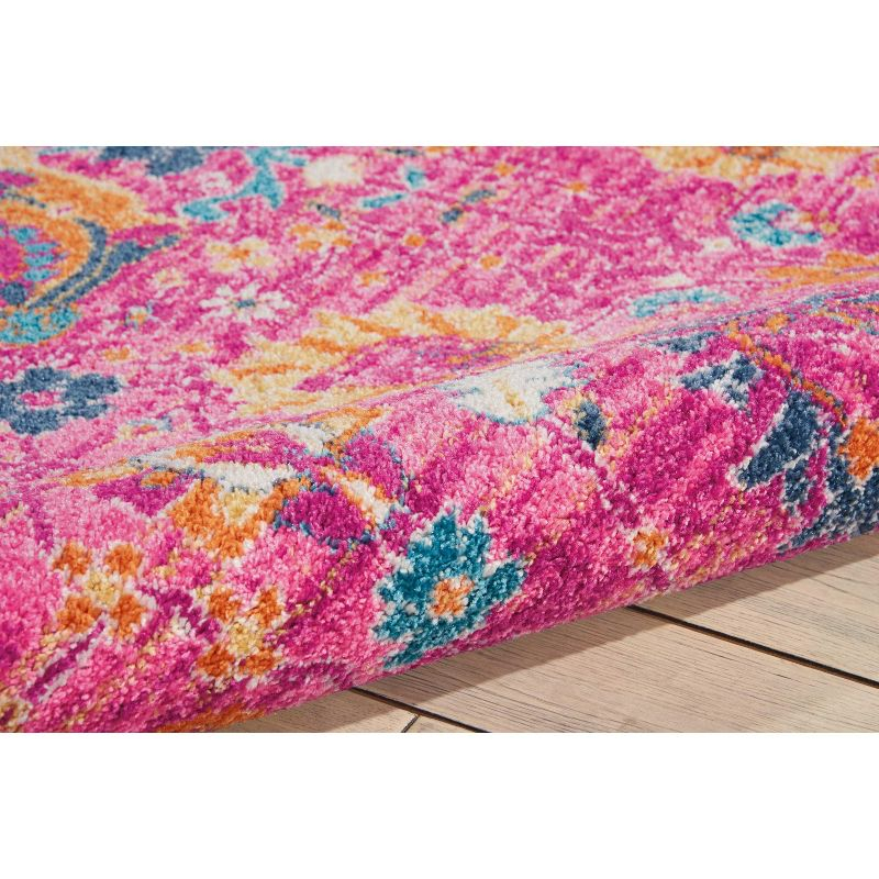 Nourison Passion Bohemian Indoor Rug Fuchsia 6'7" x 9'6"