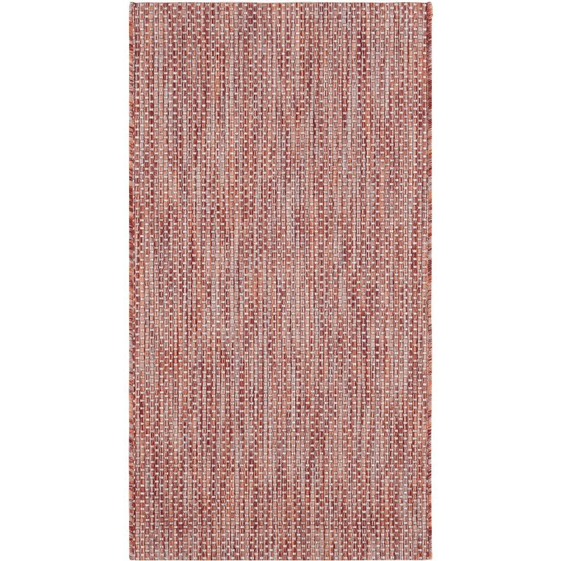 Courtyard CY8521 Power Loomed Indoor/Outdoor Accent Rug - Red/Beige - 2'7"x5' - Safavieh.