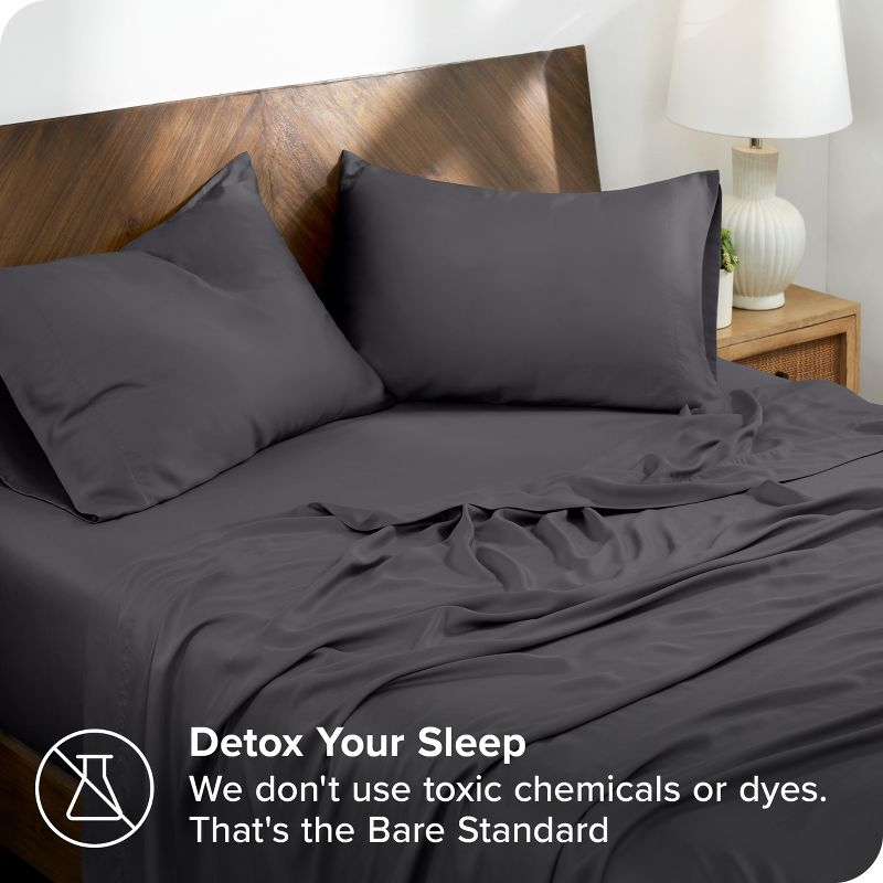Full Forged Iron Grey TENCEL™ Lyocell Sheet Set by Bare Home