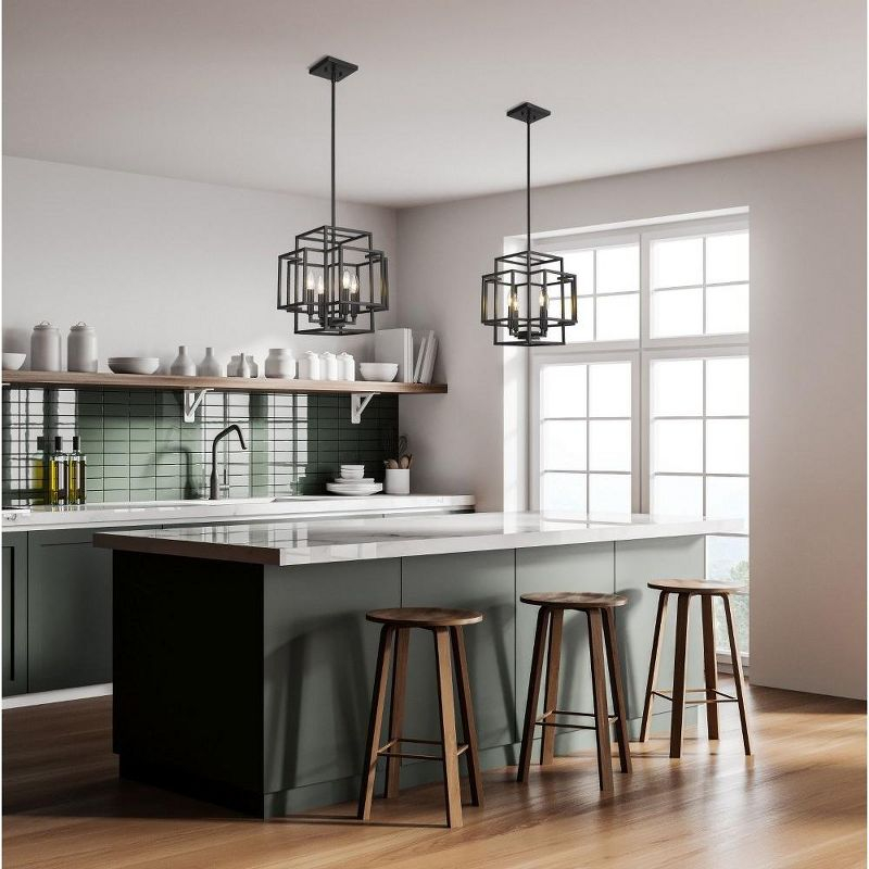Z-Lite Titania 4 - Light Pendant in  Matte Black