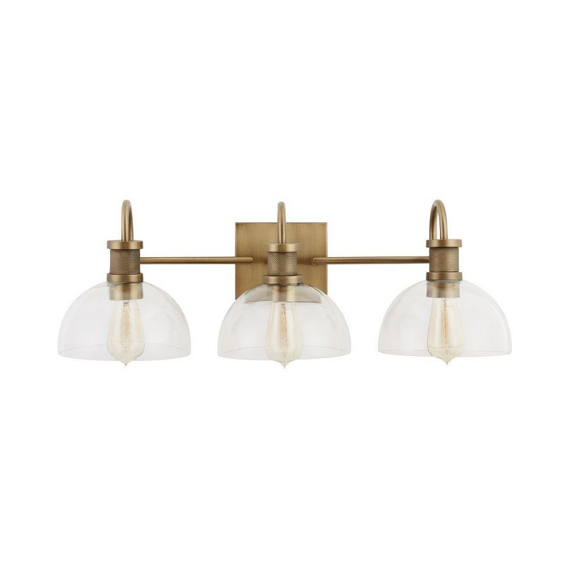 Capital Lighting Cassidy 3 - Light Vanity in  Aged Brass