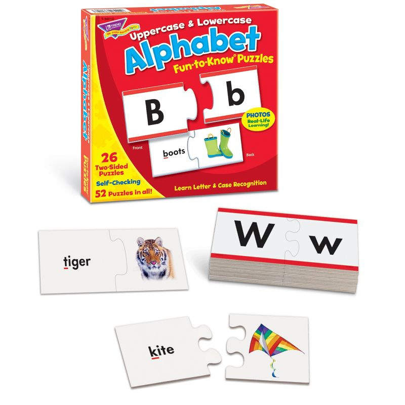 TREND Uppercase & Lowercase Alphabet Fun-to-Know® Puzzles
