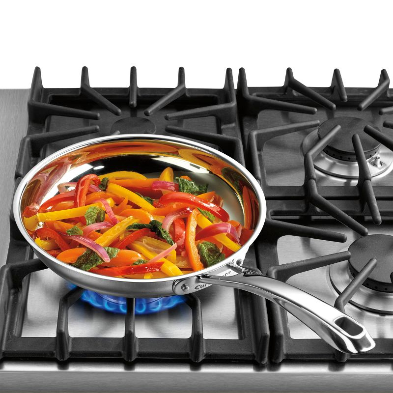 Cuisinart Classic 10" Stainless Steel Skillet - 8322-24: Dishwasher-Safe Fry Pan, Smooth Surface Compatible