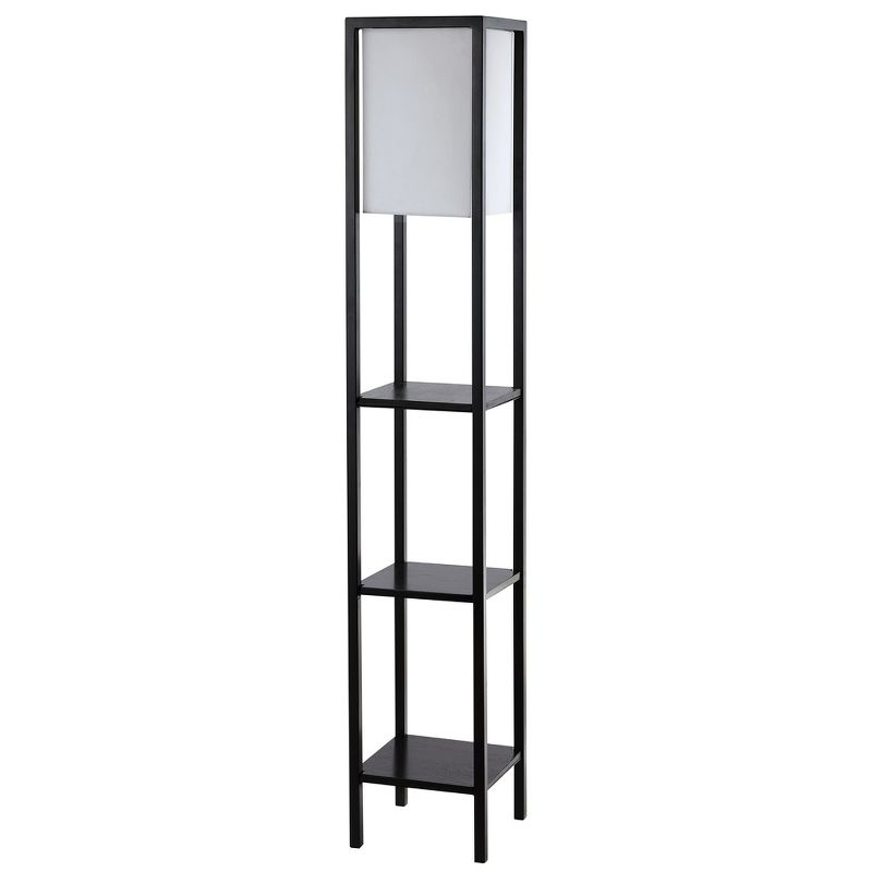 Rista Shelf Floor Lamp - FLL4044 - Black - Safavieh
