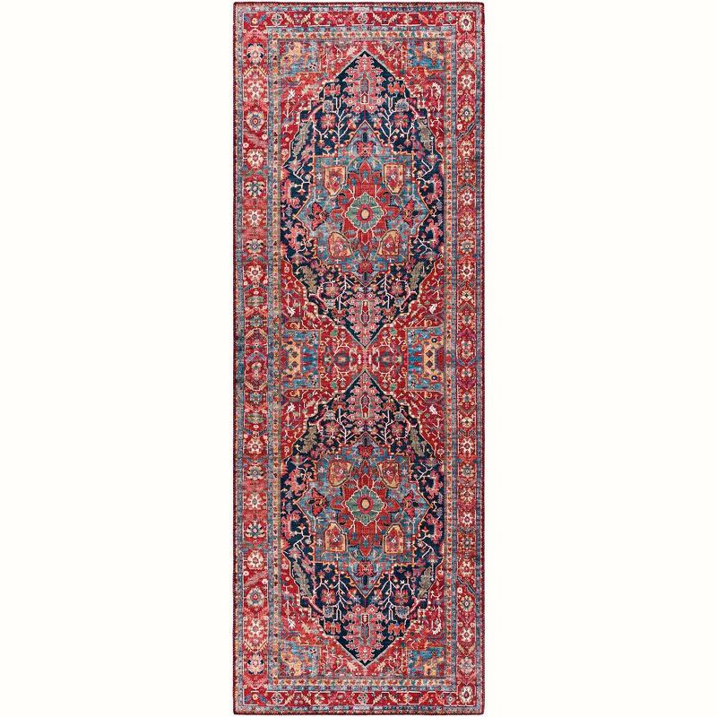 Mark & Day Linden 2'6"x7'6" Runner Woven Indoor Area Rugs Bright Red