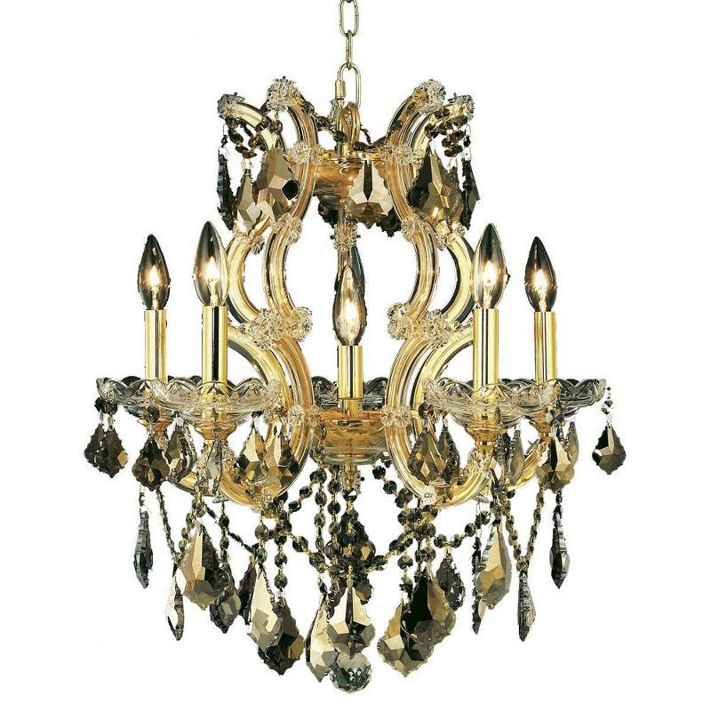 Ivy Bronx Maria Theresa 6 Light 20 inch Dining Chandelier Ceiling Light, Royal Cut