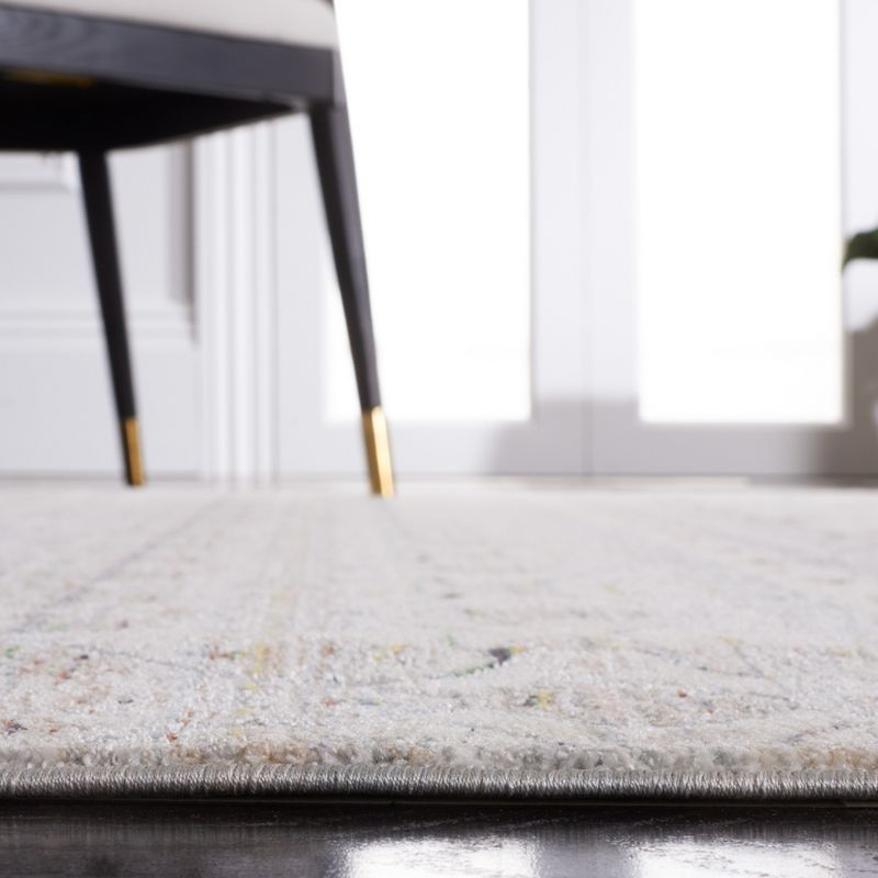 Princeton PRN911 Power Loomed Area Rug - Ivory/Blue - 6'7"x6'7" - Safavieh.