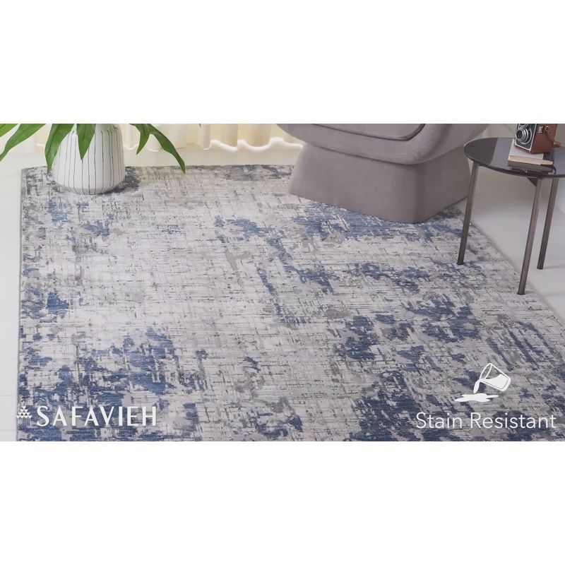 Meadow 100 MDW178 Power Loomed Indoor Area Rug - Grey - 4'x6' - Safavieh