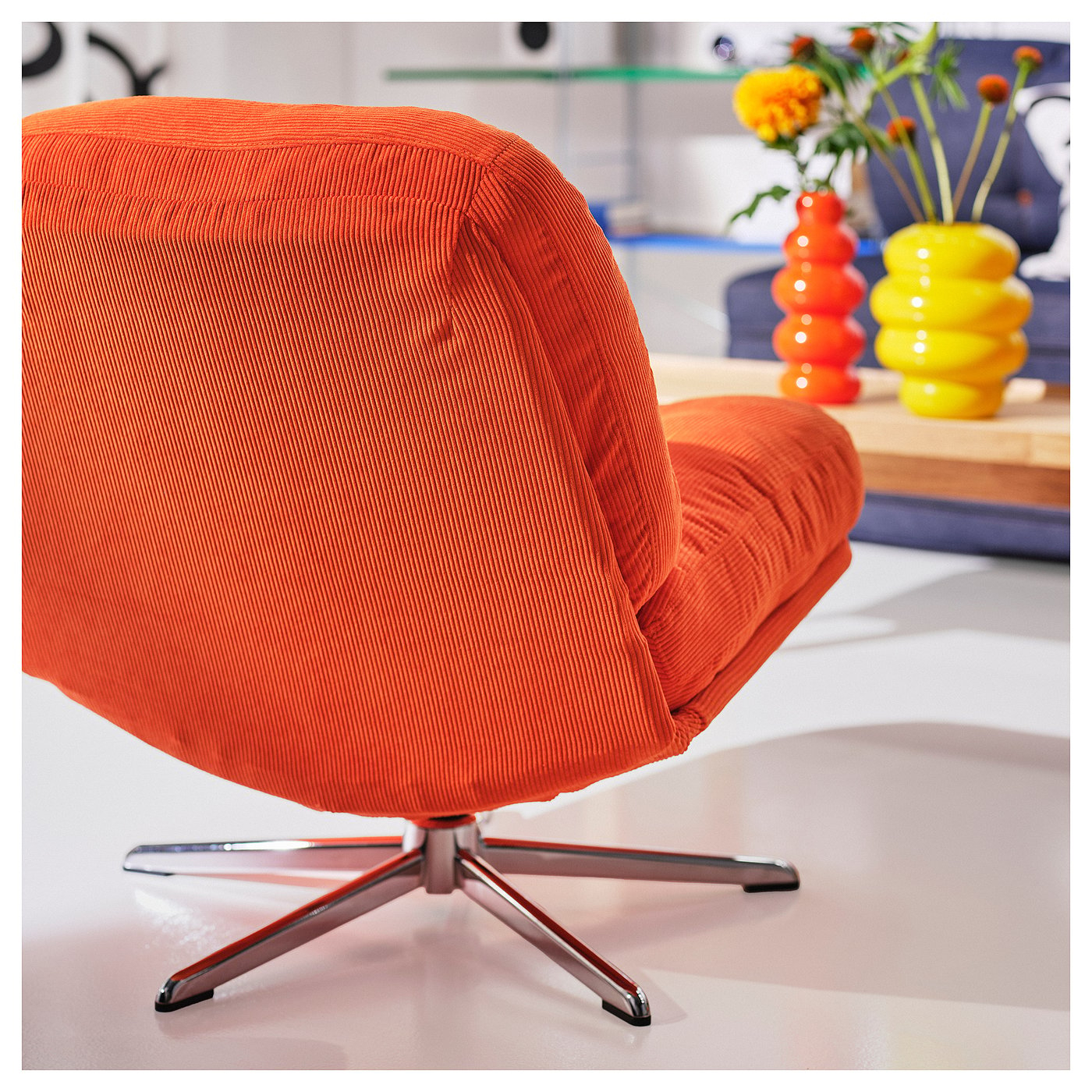 DYVLINGE Swivel chair - Kelinge orange