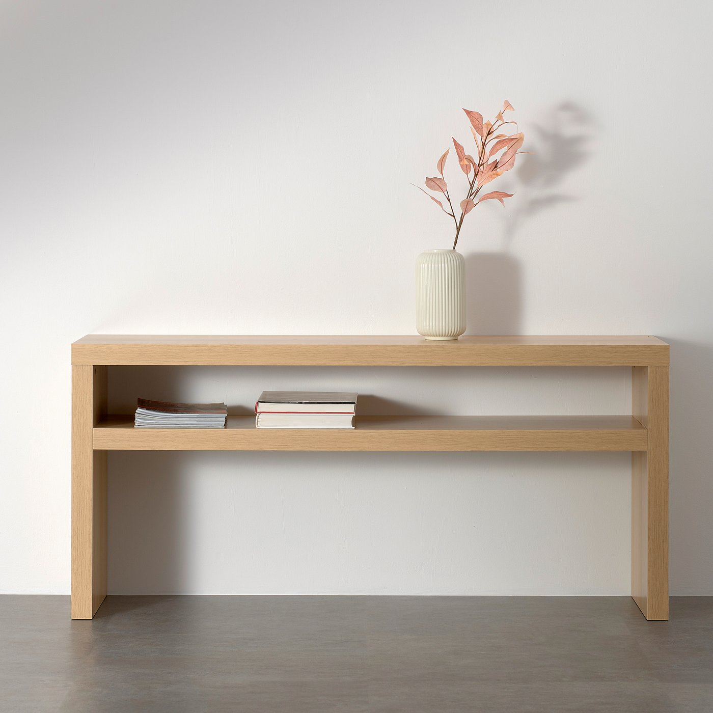 LACK Console table - white stained oak 55 1/8x15 3/8 "
