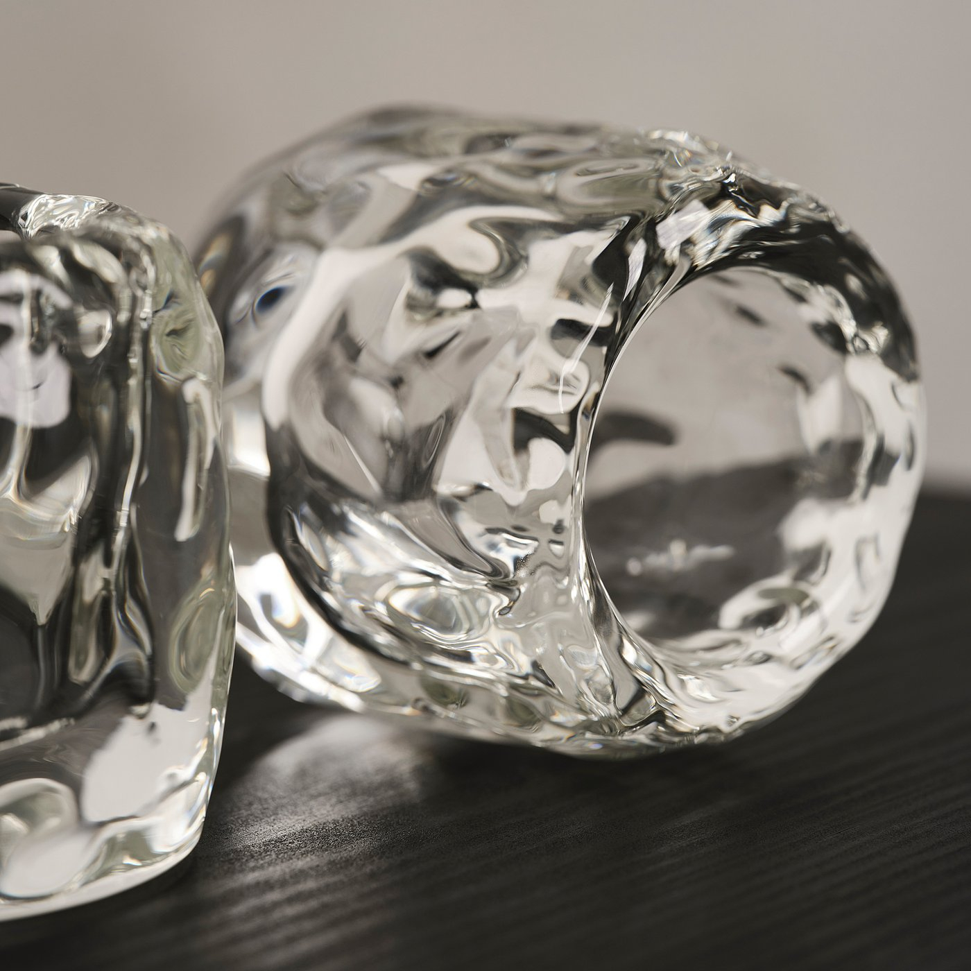 STOCKHOLM 2025 Tealight holder - clear glass 3 "
