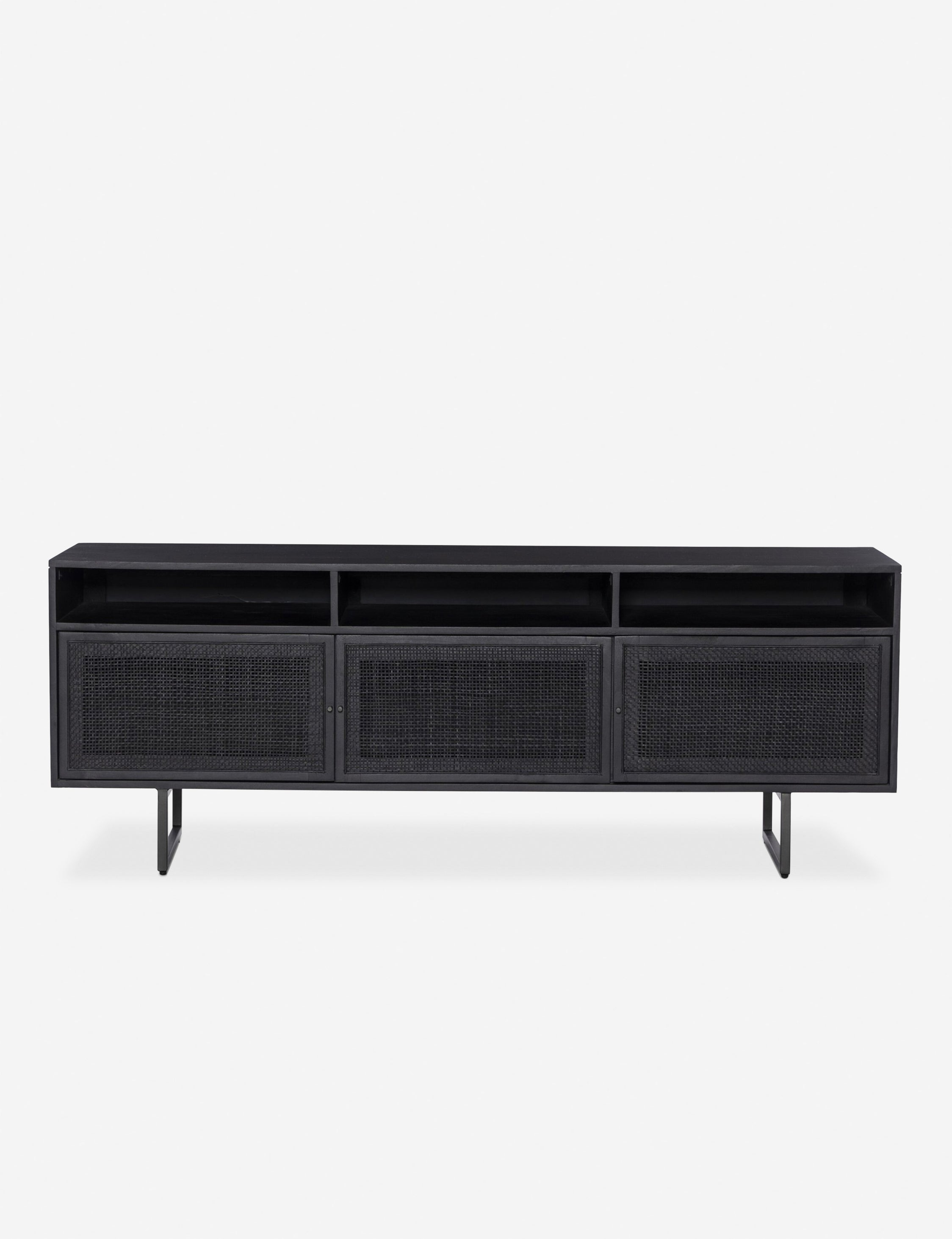 Hannah Media Console - Black and Black