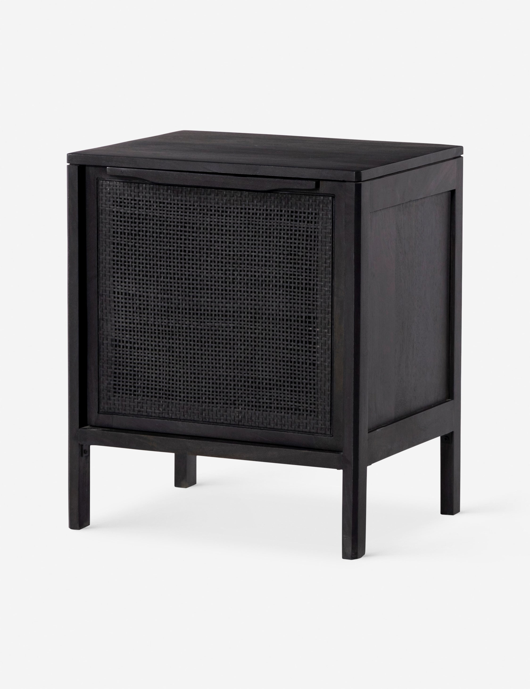 Hannah Nightstand - Black and Black / Left-Side