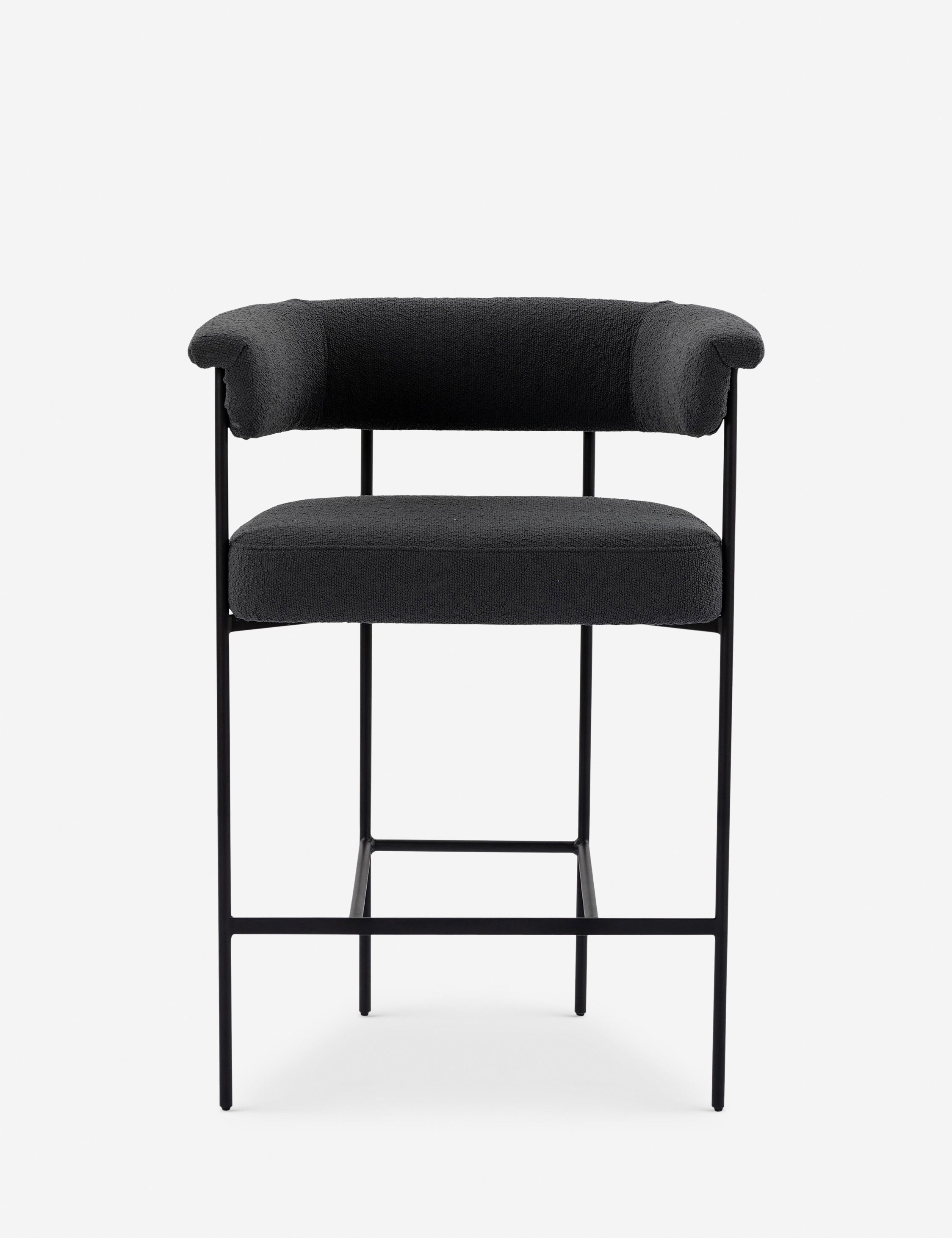 Kyleigh Counter Stool - Slate Boucle