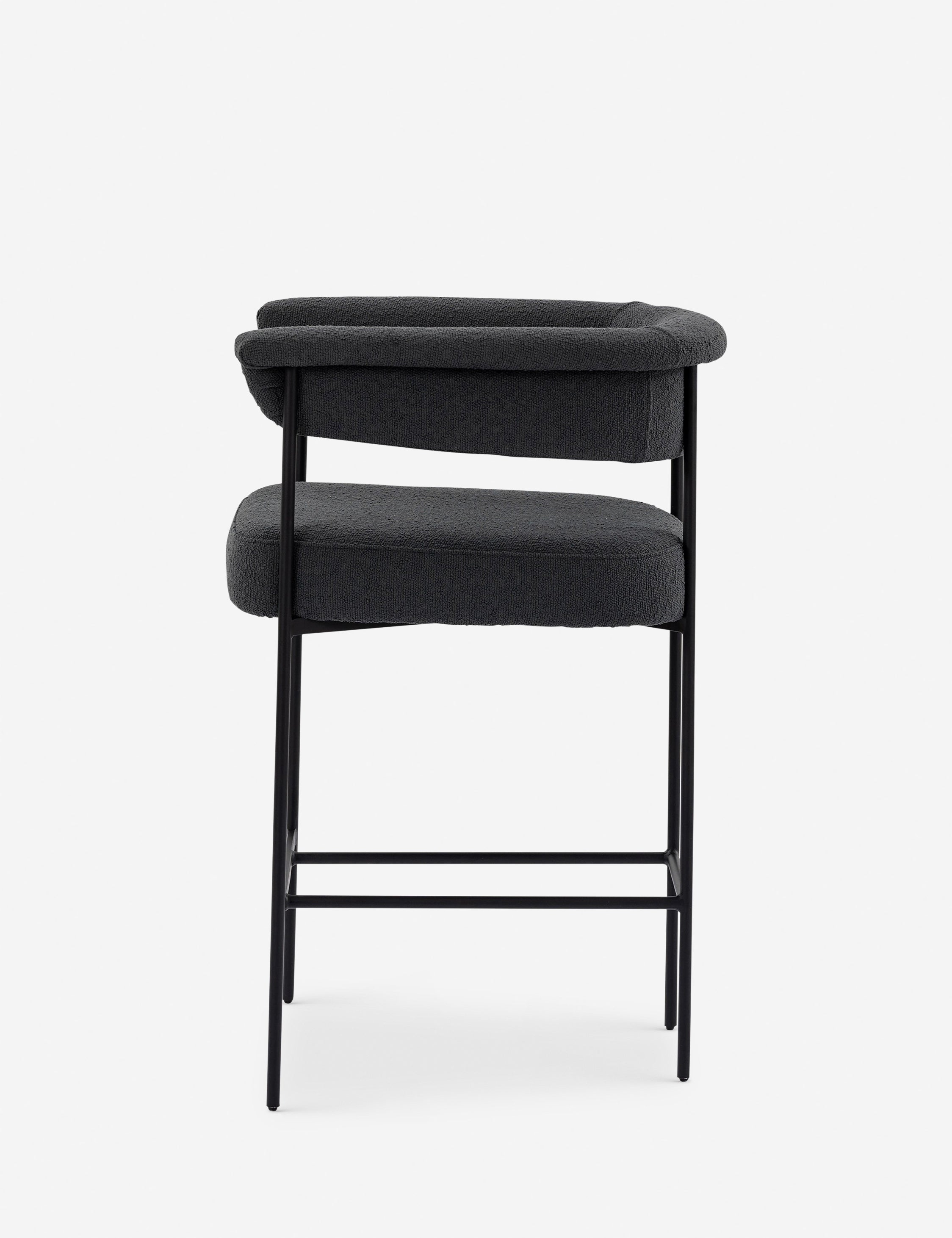 Kyleigh Counter Stool - Slate Boucle
