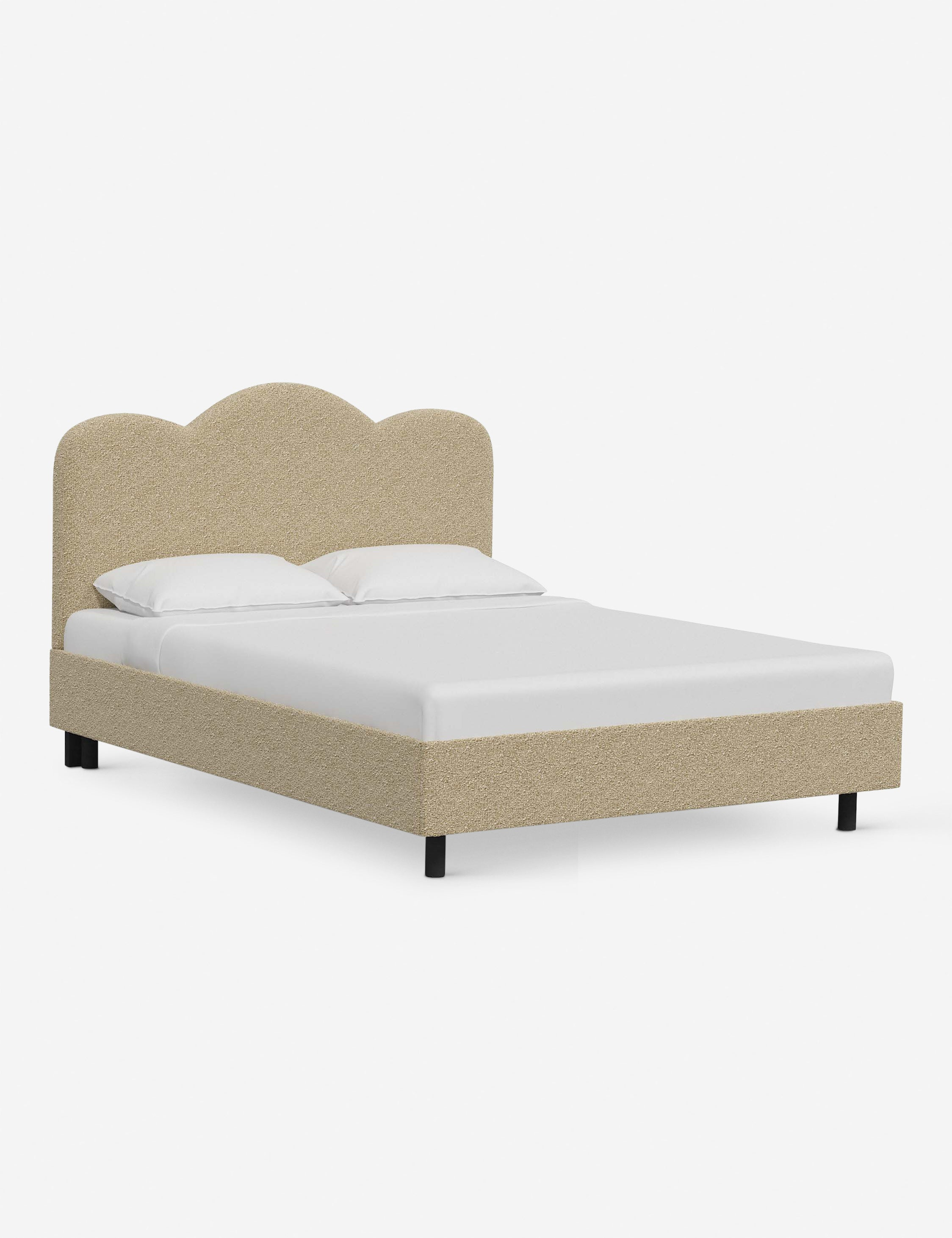 Mino Platform Bed - Buff Boucle / Full