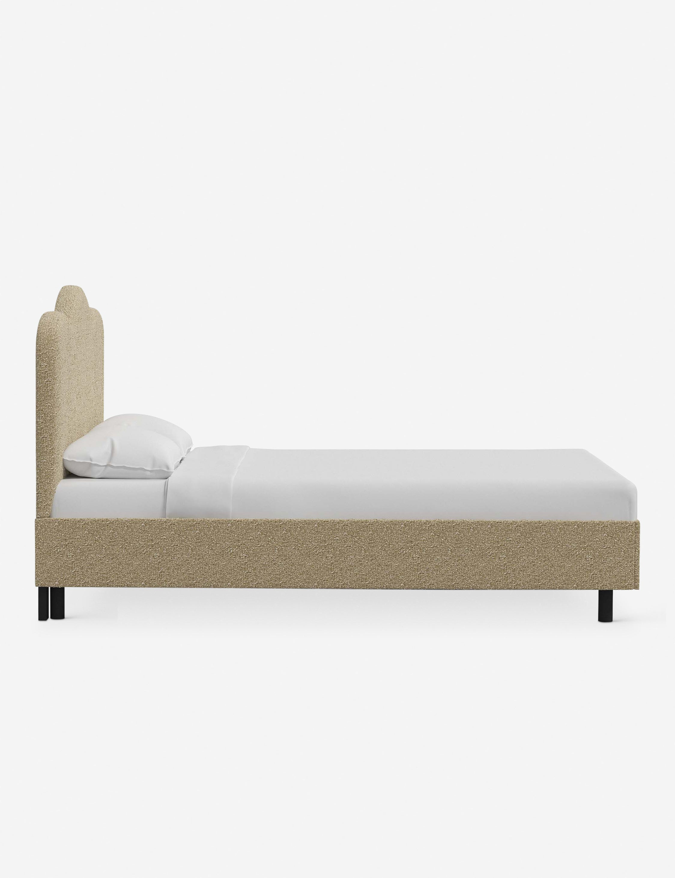 Mino Platform Bed - Buff Boucle / Full