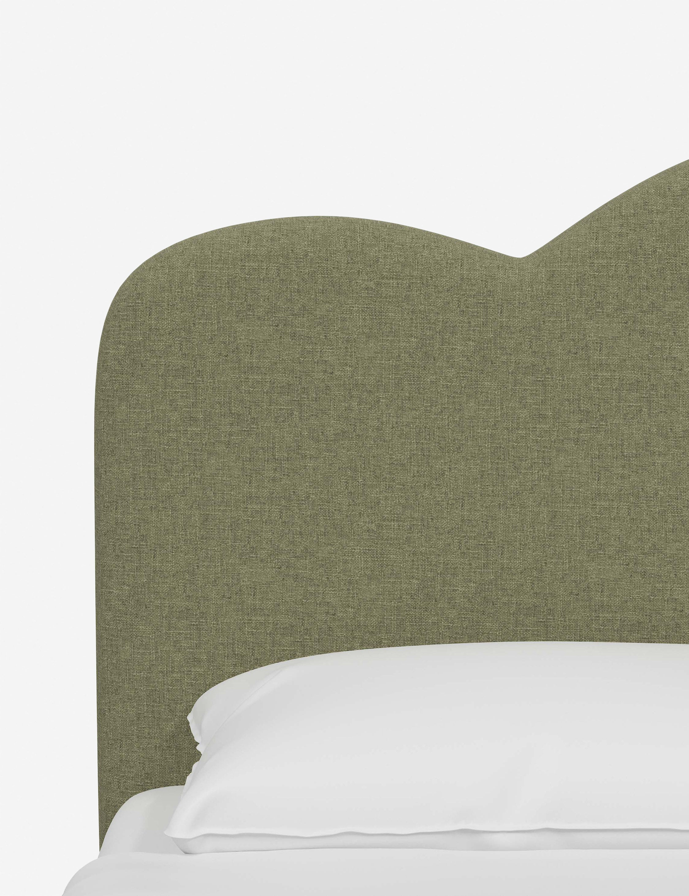 Mino Platform Bed - Sage Linen / Full