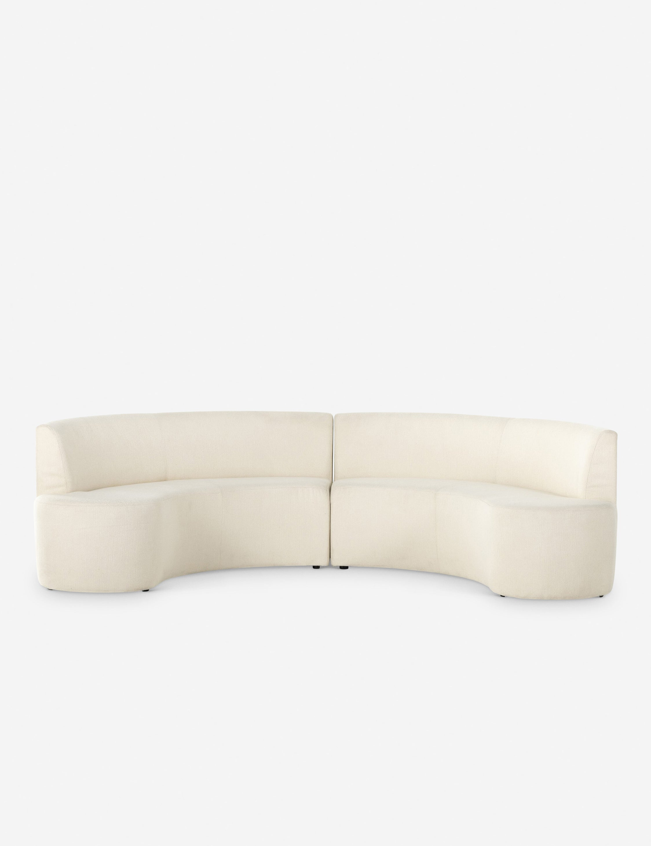 Kaylani Dining Bench - Ivory Performance Fabric