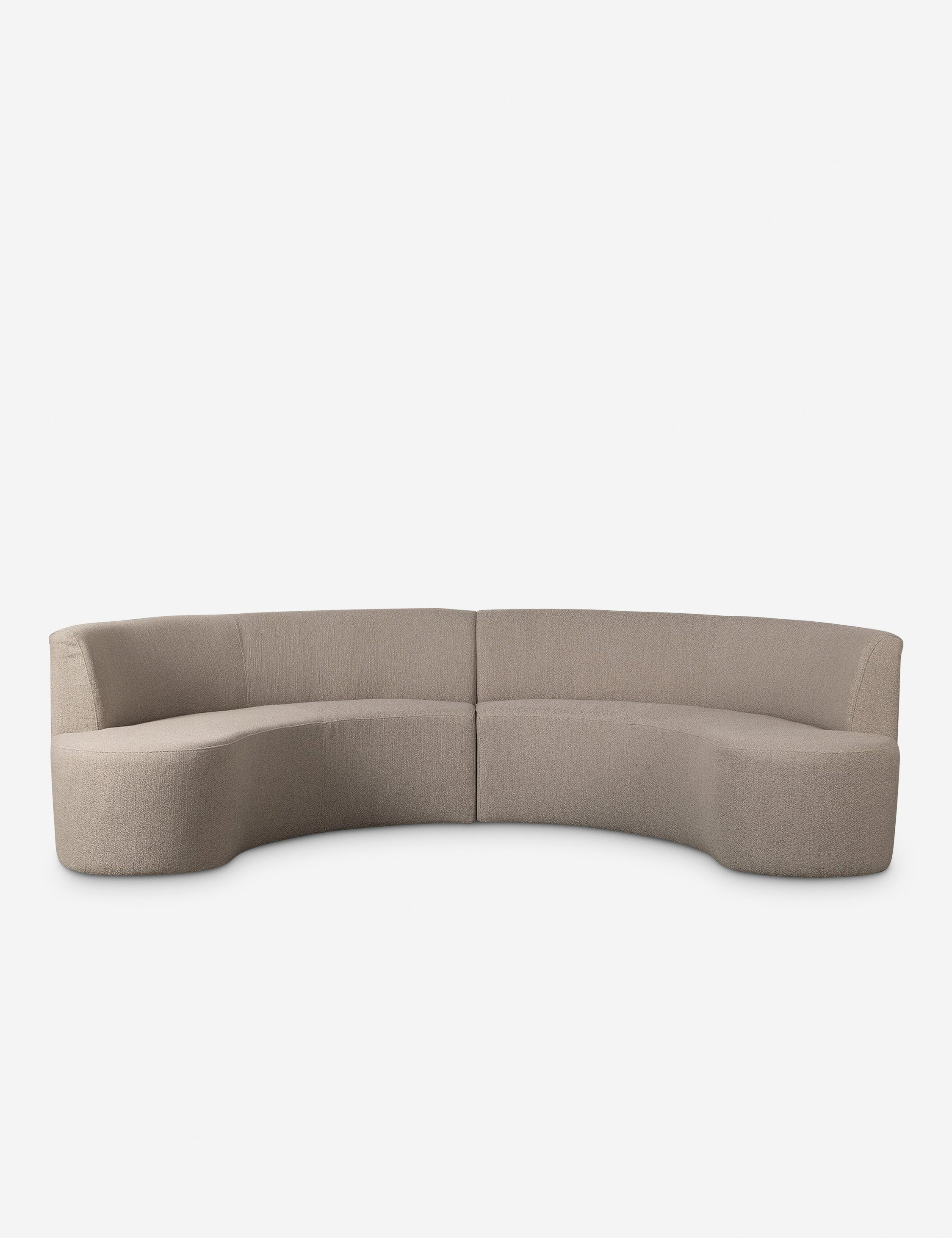 Kaylani Dining Bench - Taupe Performance Fabric