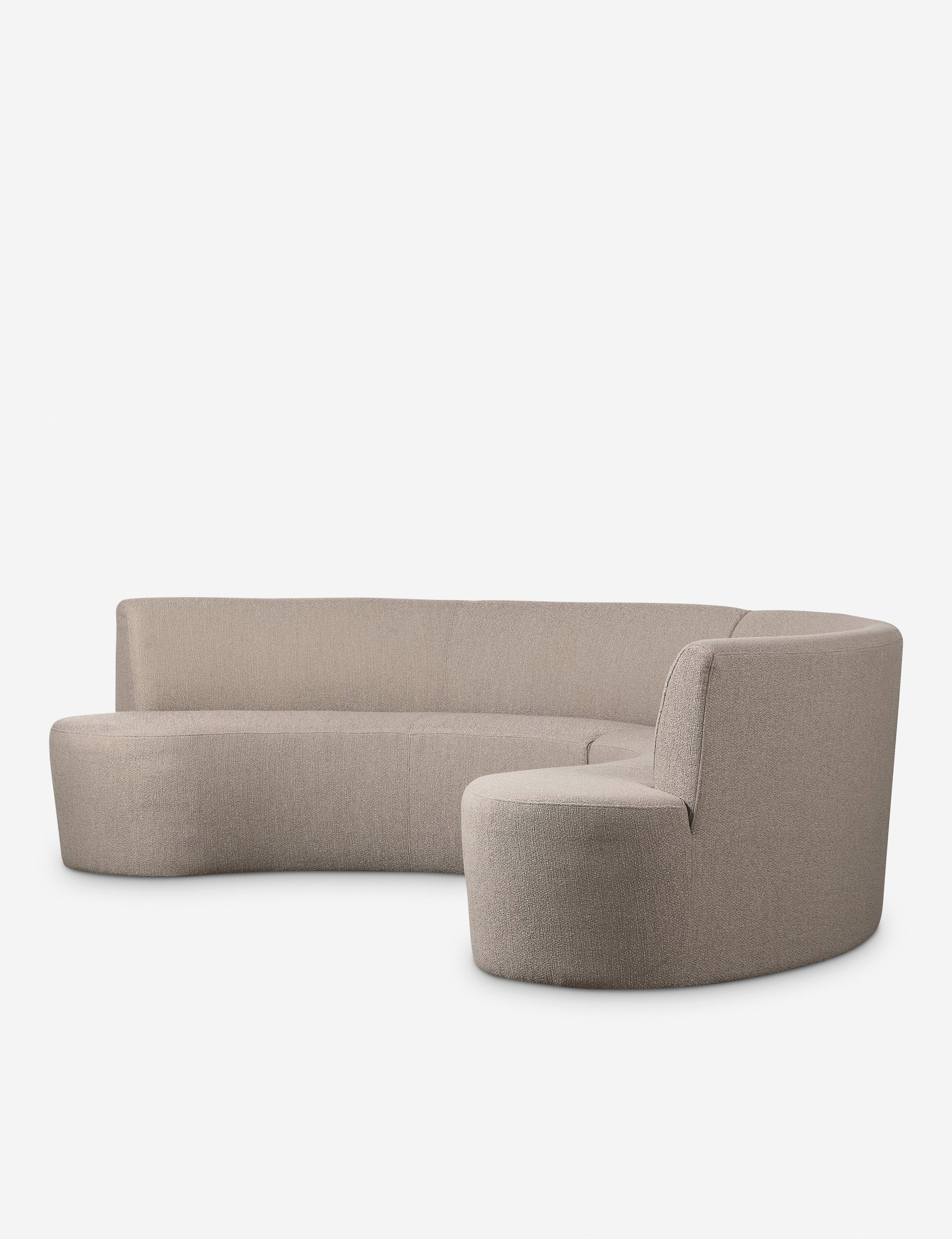 Kaylani Dining Bench - Taupe Performance Fabric