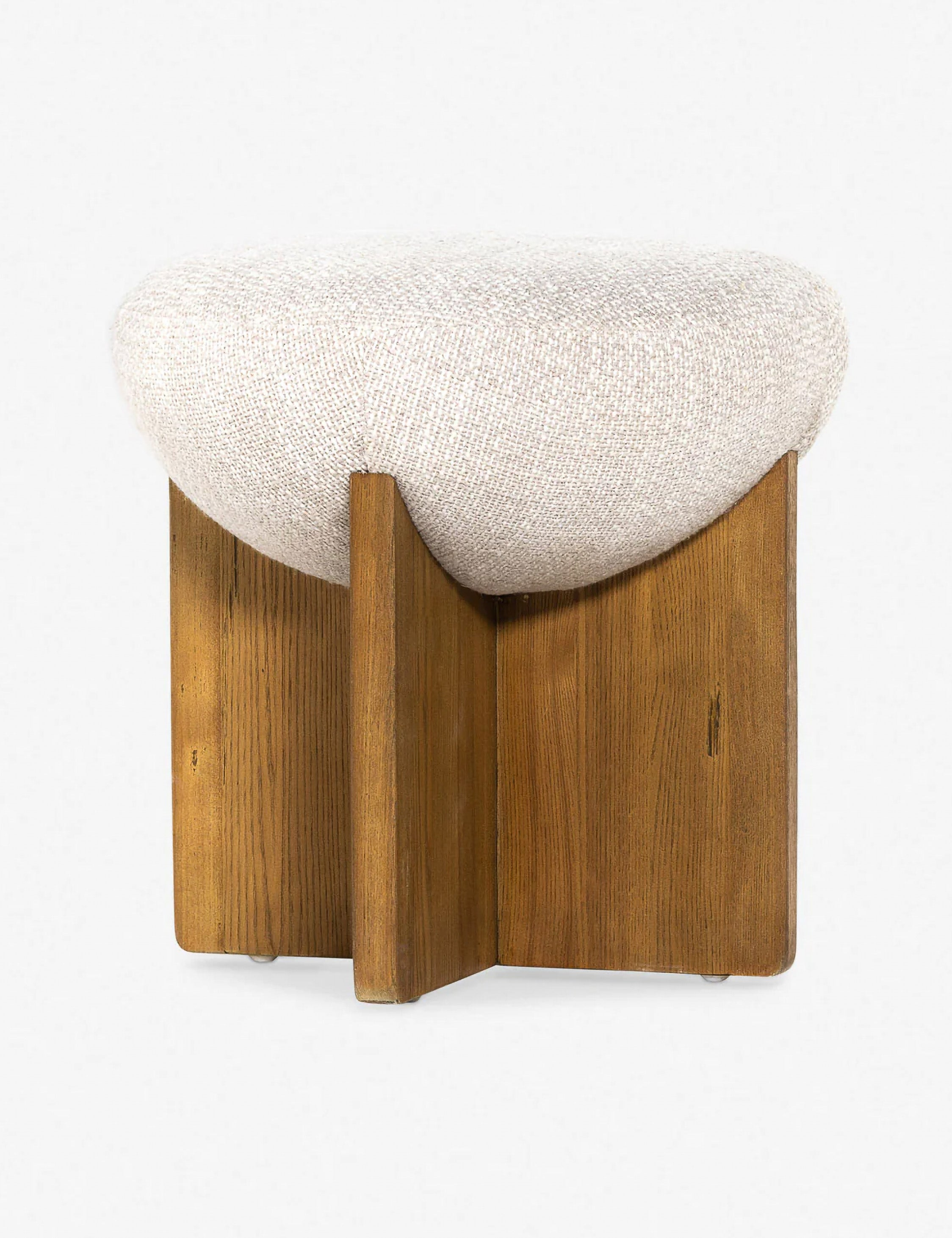 Yurewn Round Ottoman - Natural