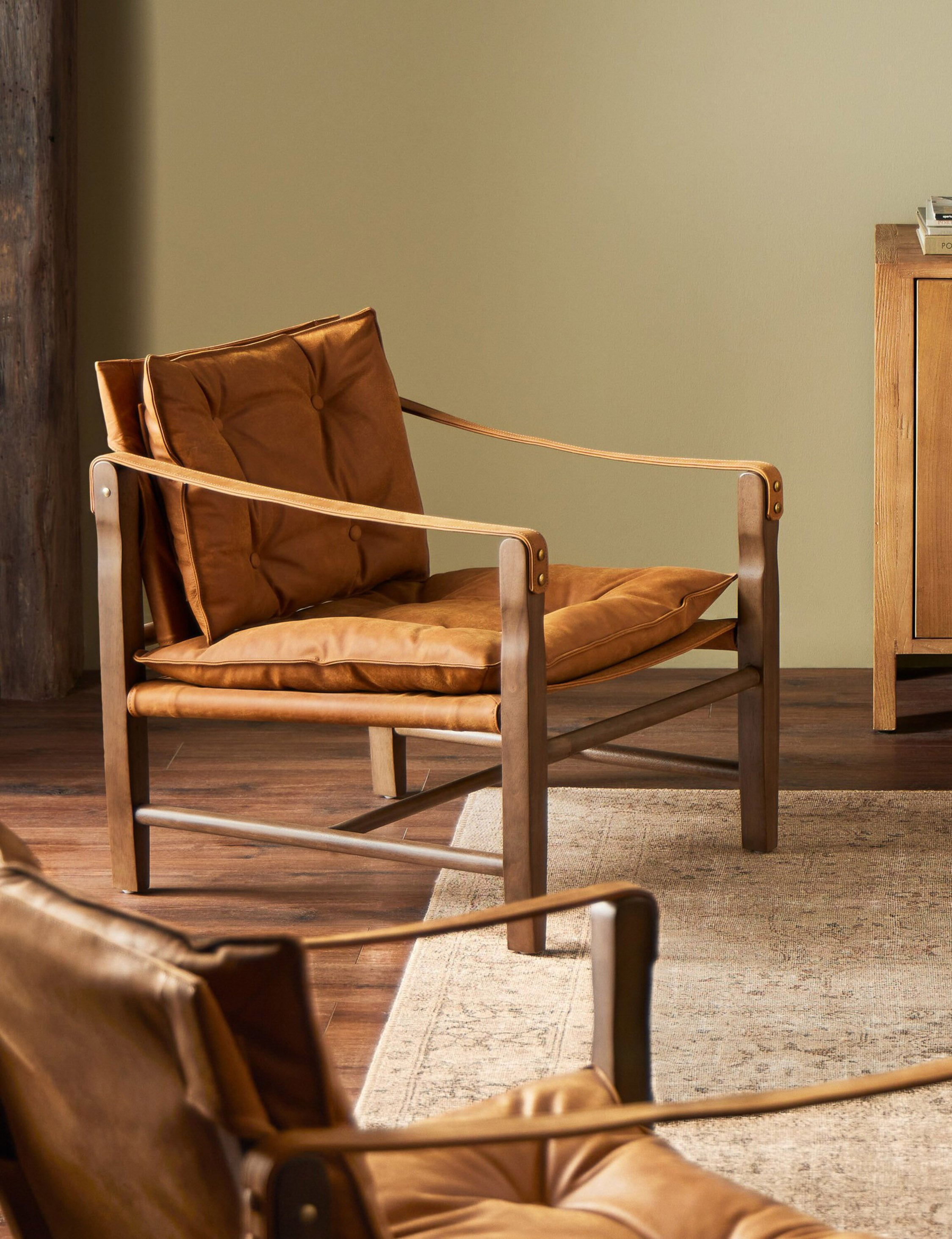 Caruso Accent Chair - Cognac Leather