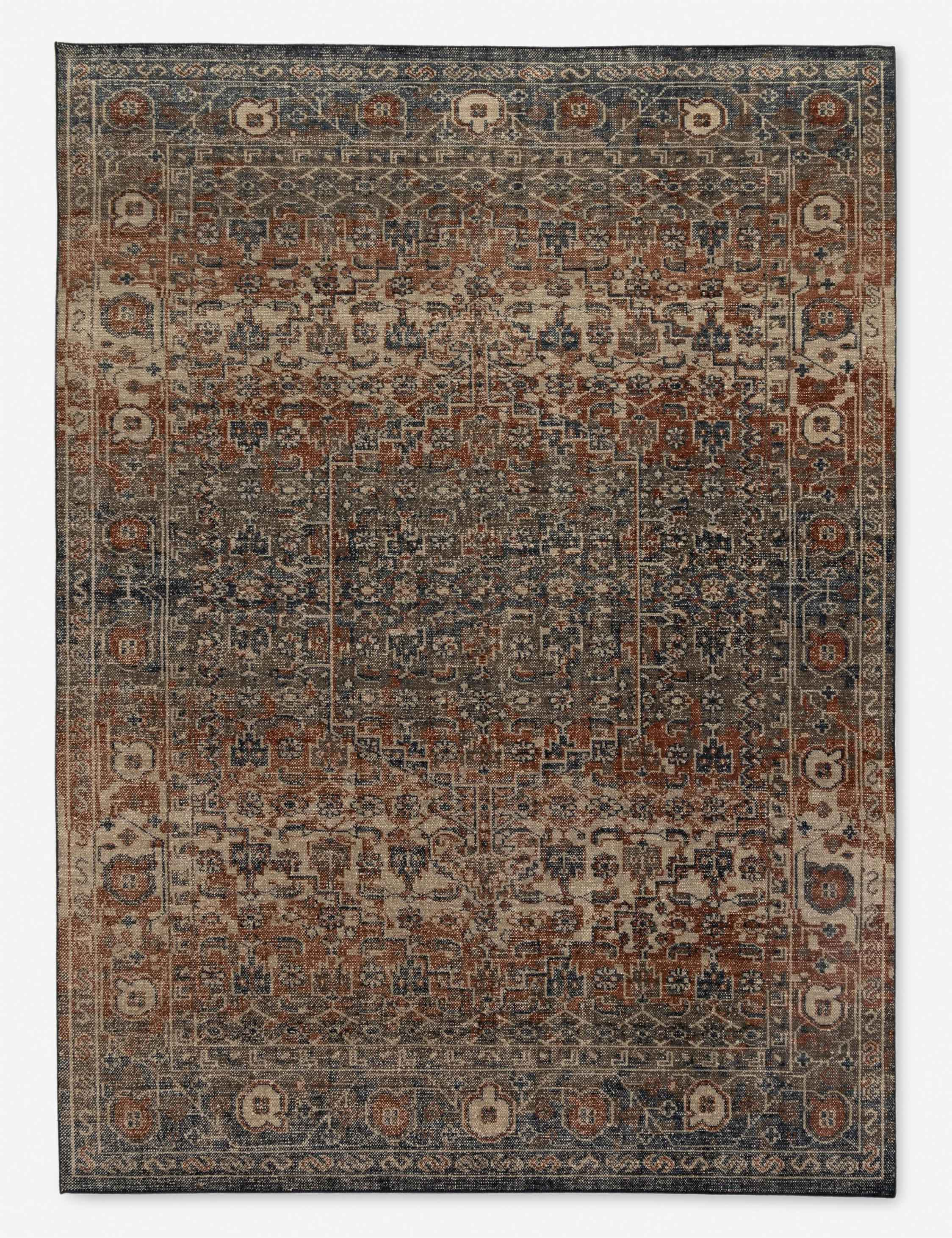 Umer Hand-Knotted Wool-Blend Rug - Brown / 8' x 10'