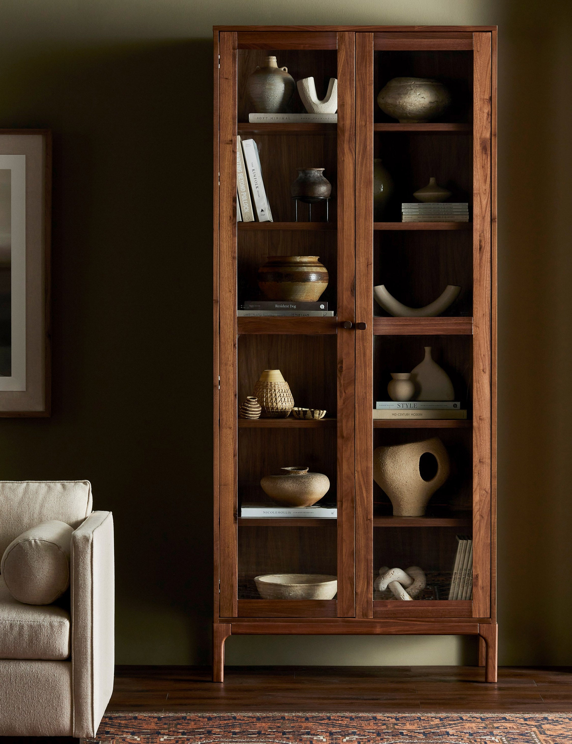 Cameron Curio Cabinet - Brown