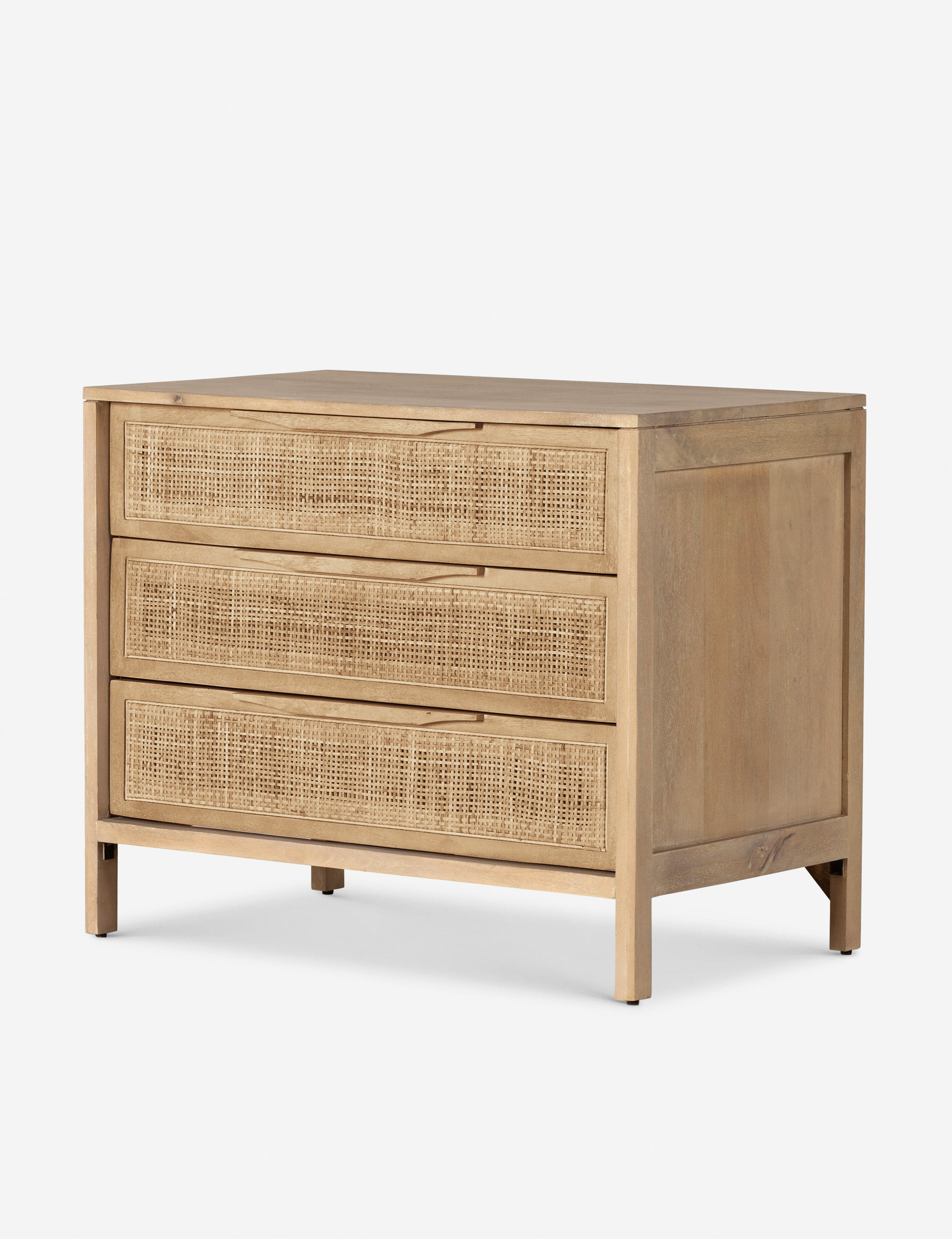 Hannah 3-Drawer Nightstand - Natural