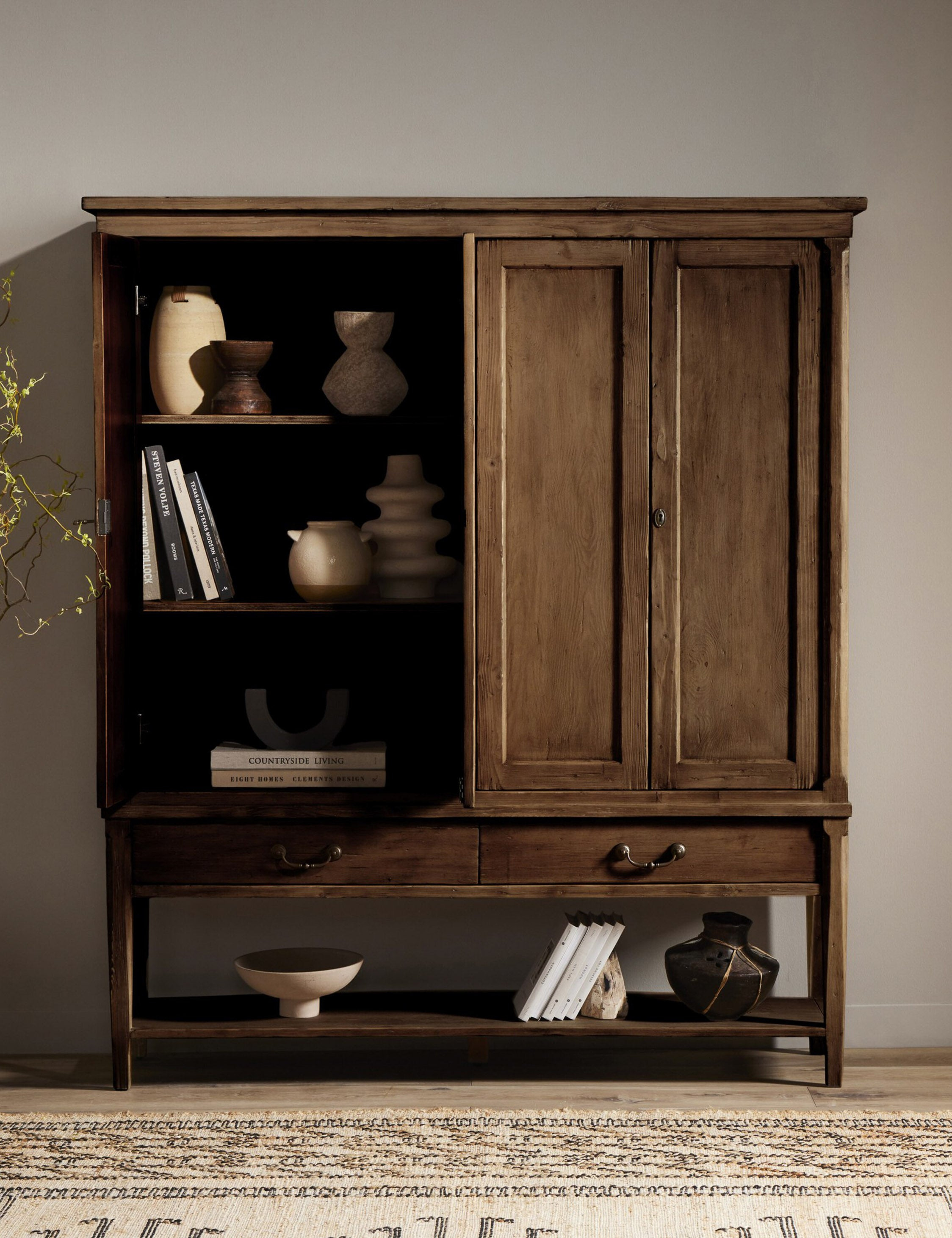 Chaperal Double Cabinet - Brown