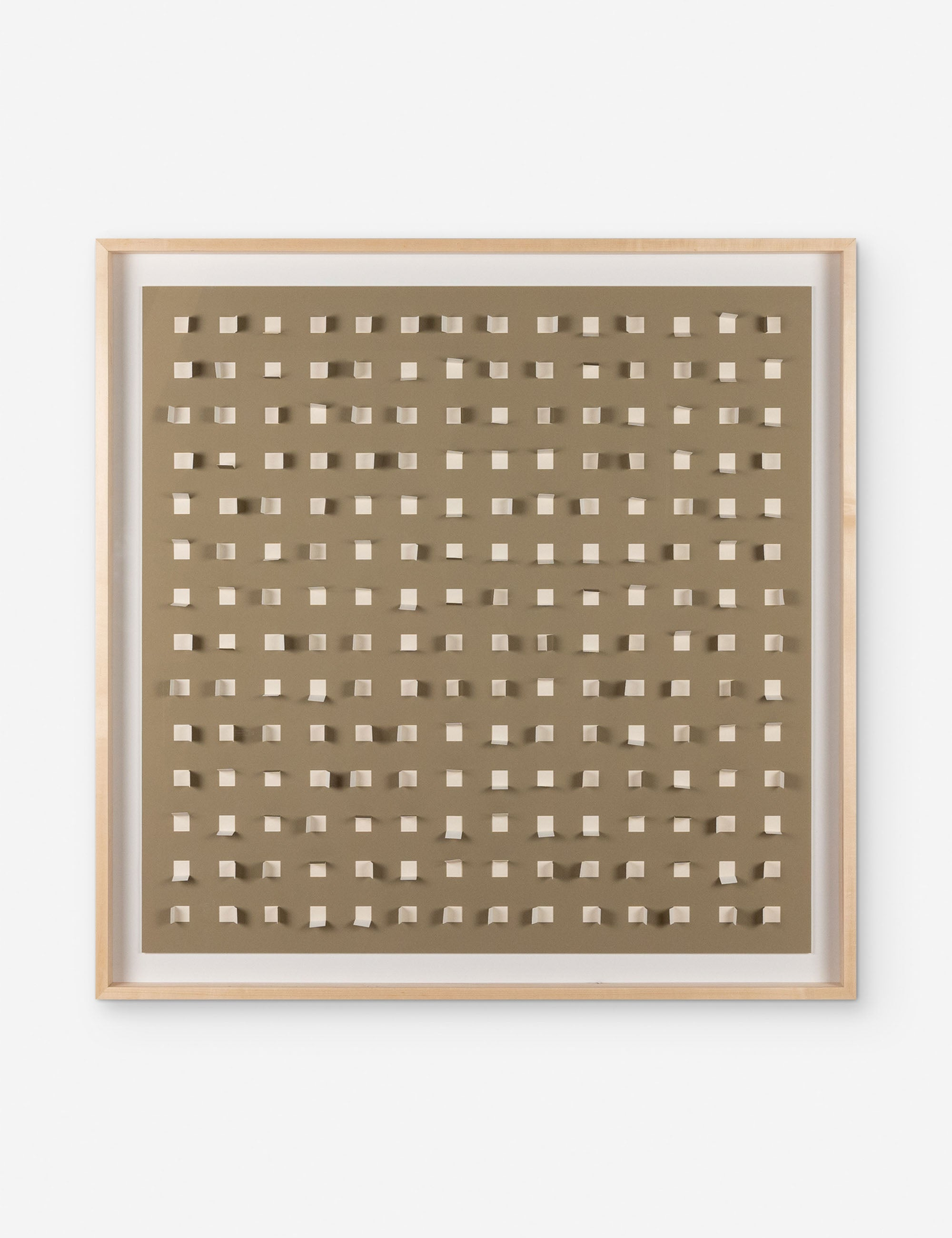 See Through Wall Art - Taupe and Sand / 48" x 48"