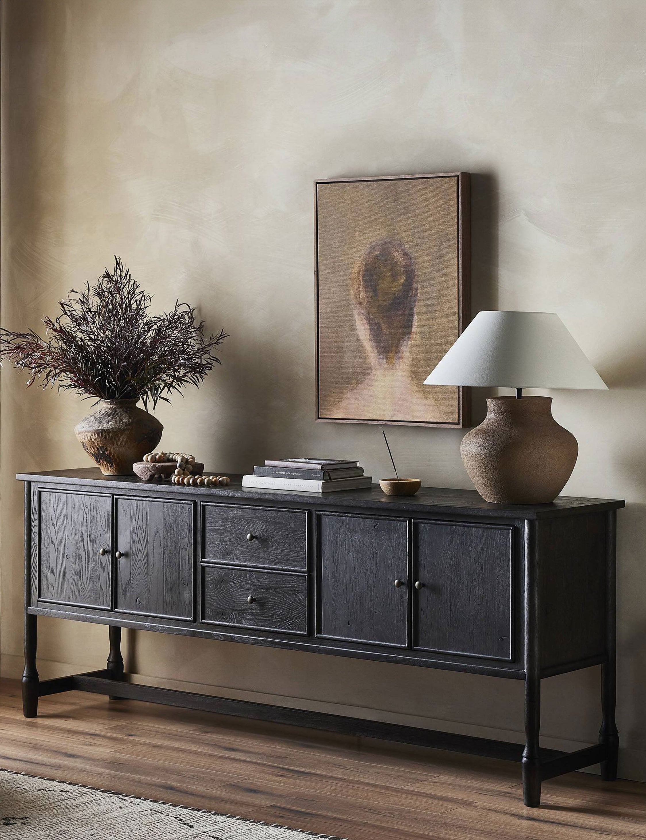 Bari Sideboard by Amber Lewis x Four Hands - Smoked Black / 84"W