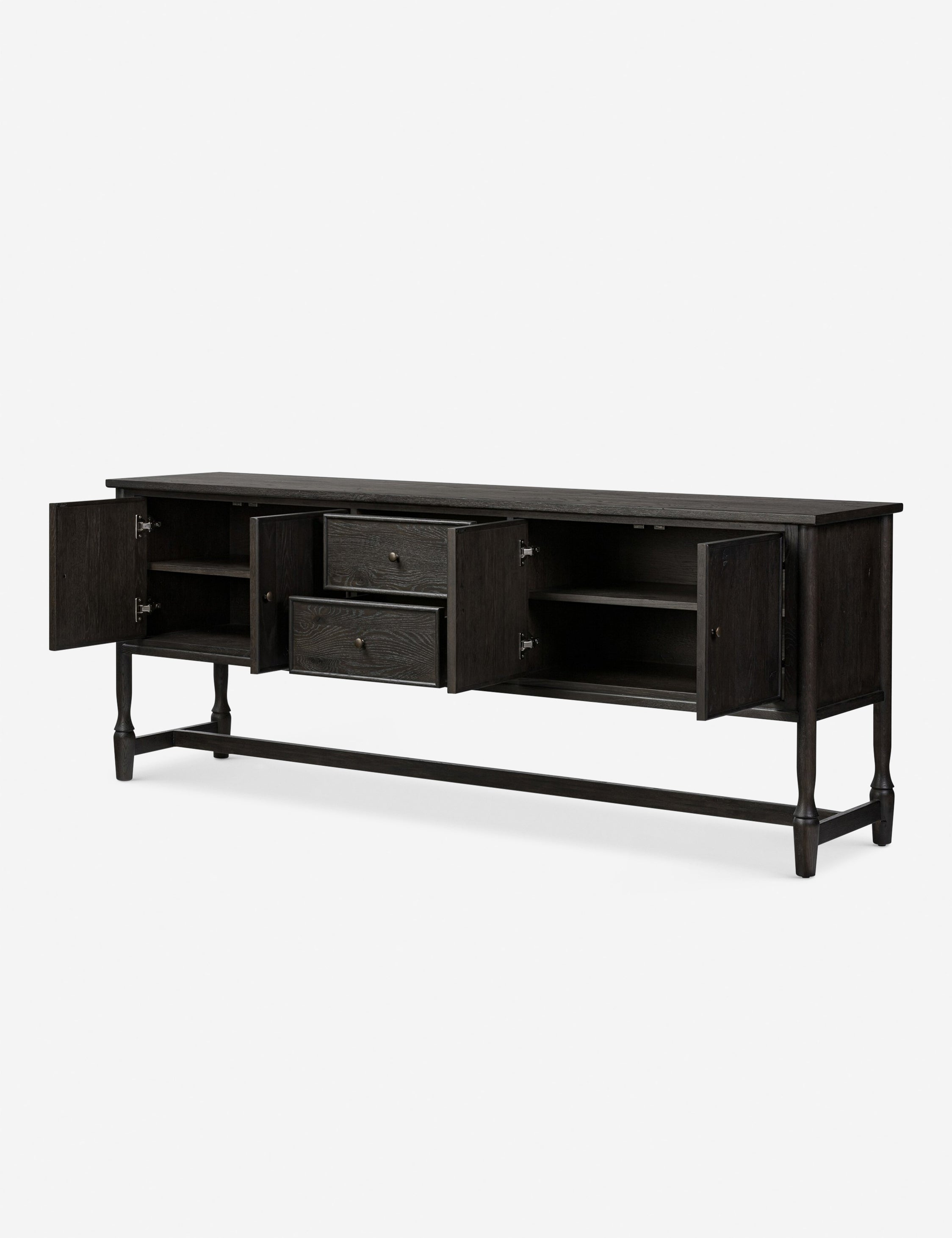 Bari Sideboard by Amber Lewis x Four Hands - Smoked Black / 84"W