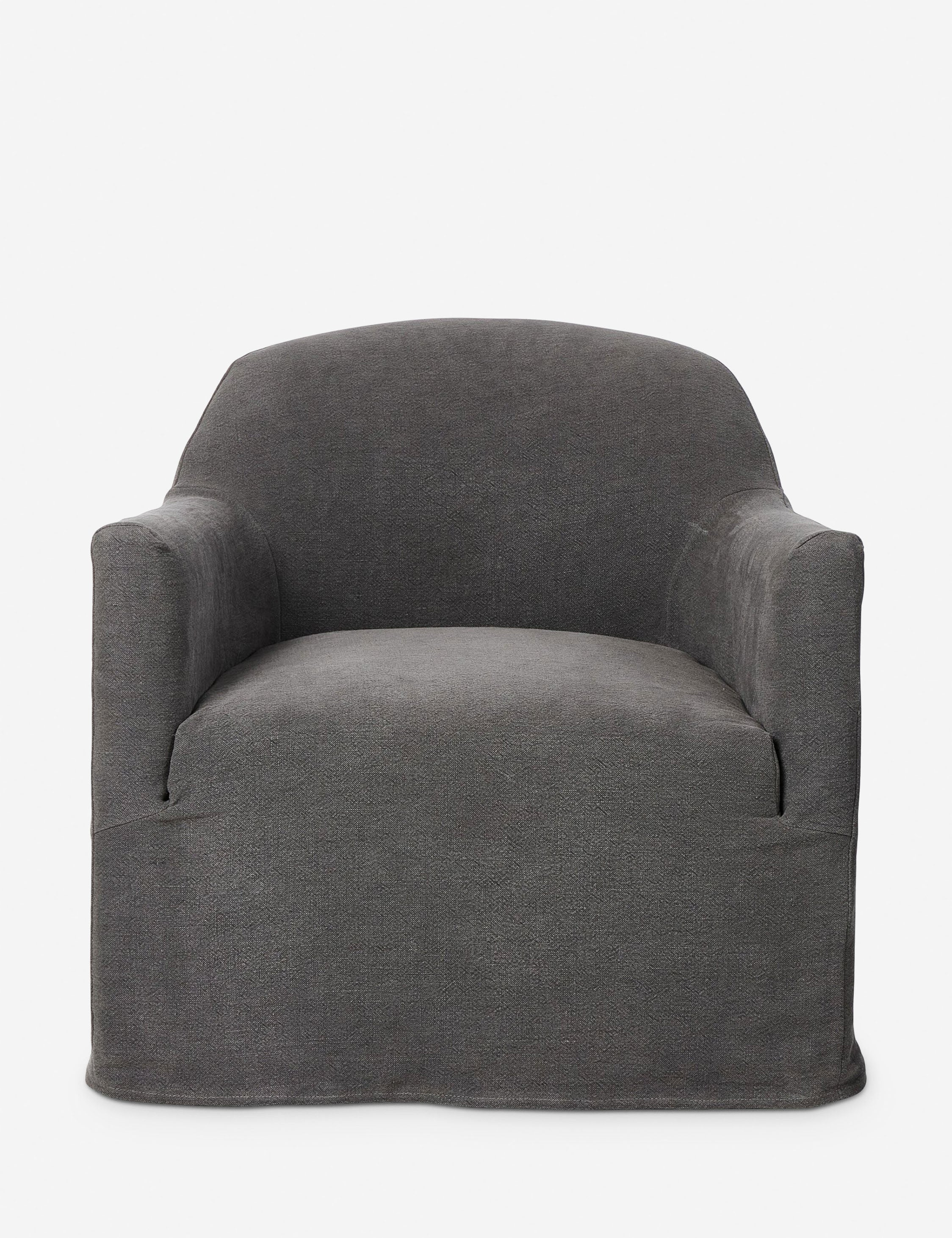 Lowell Slipcover Swivel Chair by Amber Lewis x Four Hands - Denim