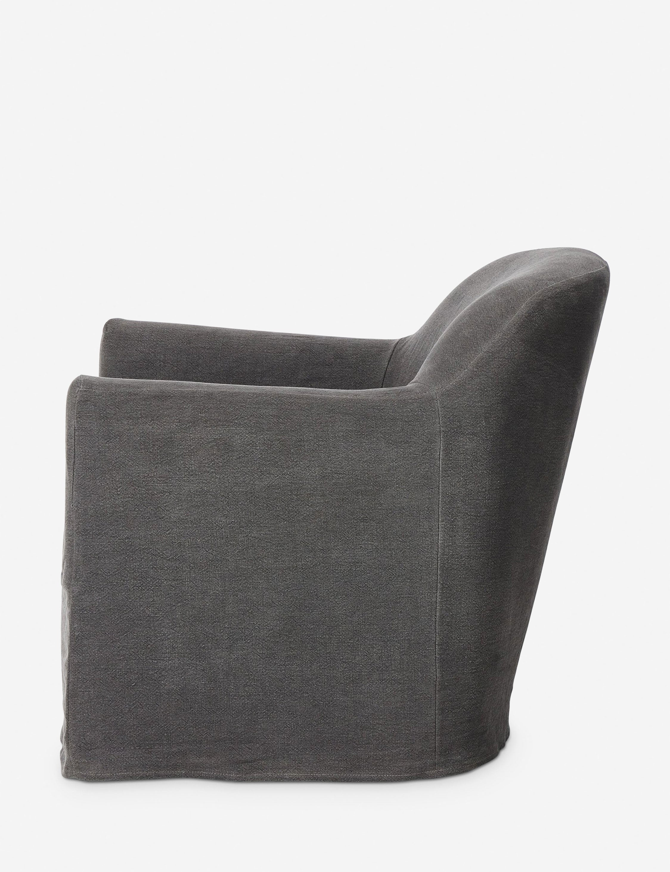 Lowell Slipcover Swivel Chair by Amber Lewis x Four Hands - Denim