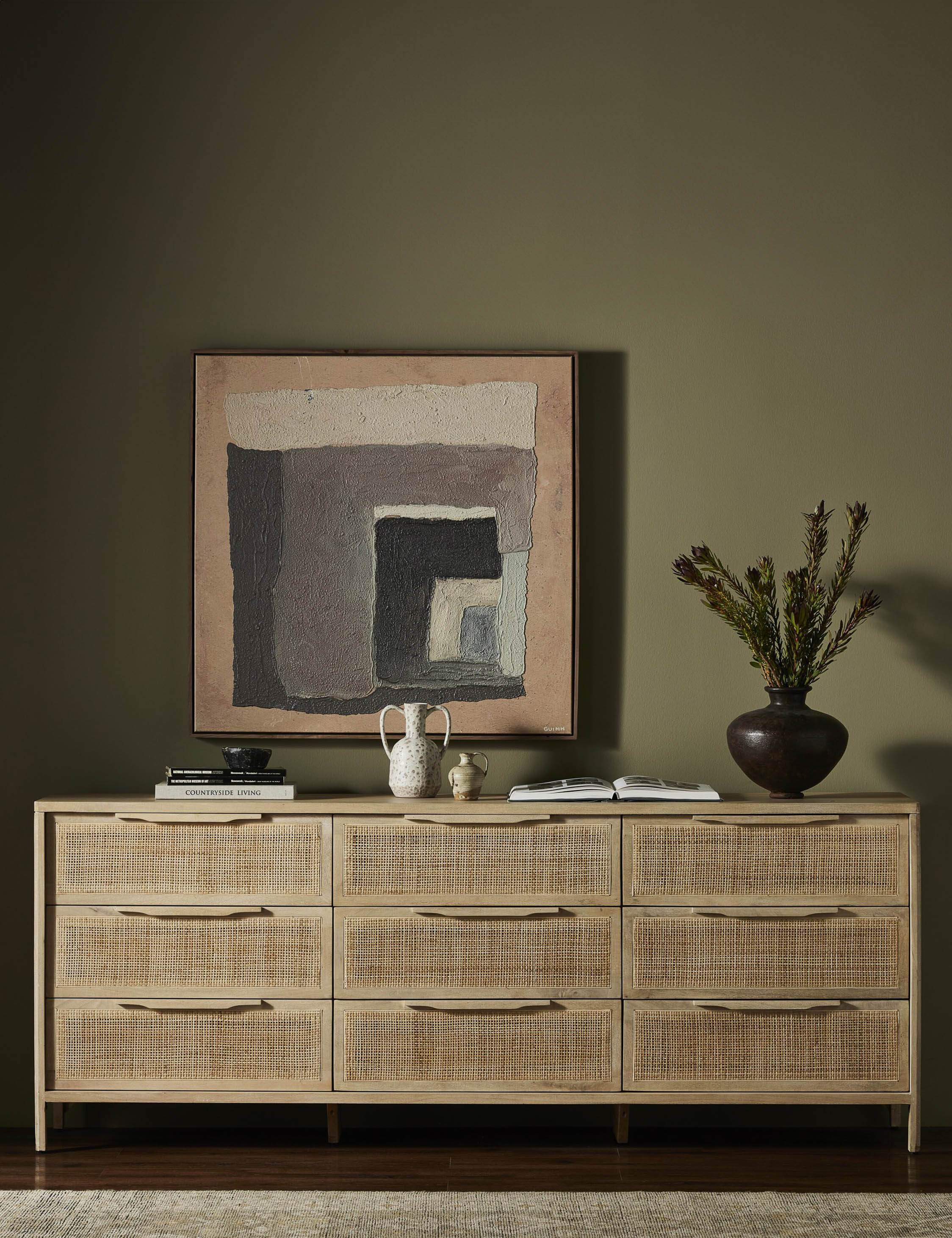 Hannah 9-Drawer Dresser - Natural