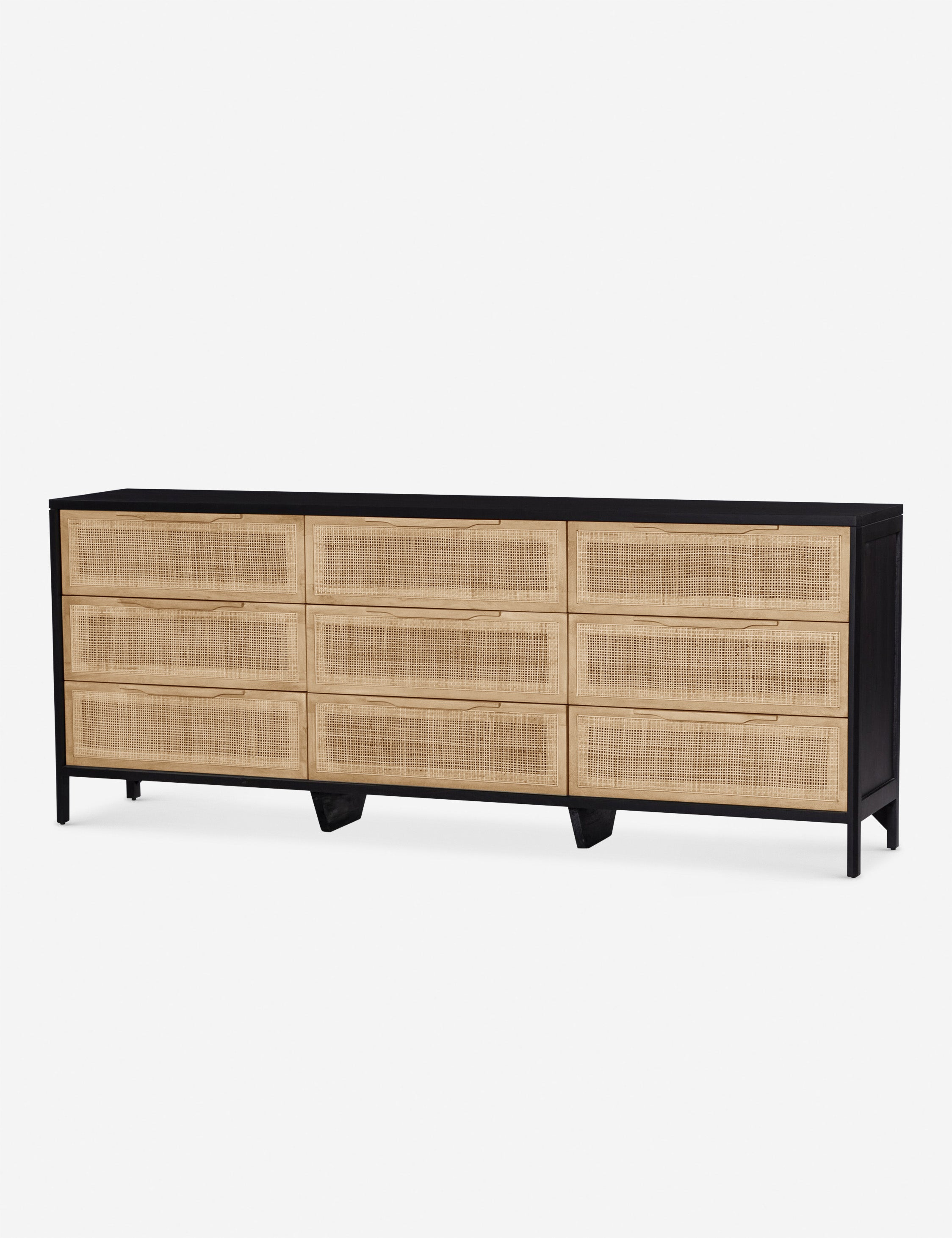 Hannah 9-Drawer Dresser - Black and Natural