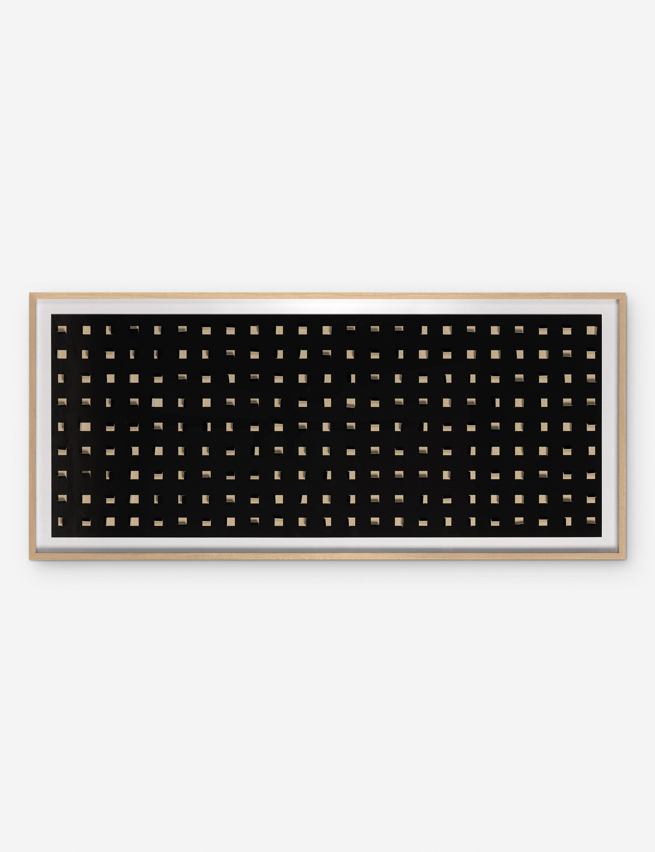 See Through Long Wall Art - Tan and Black