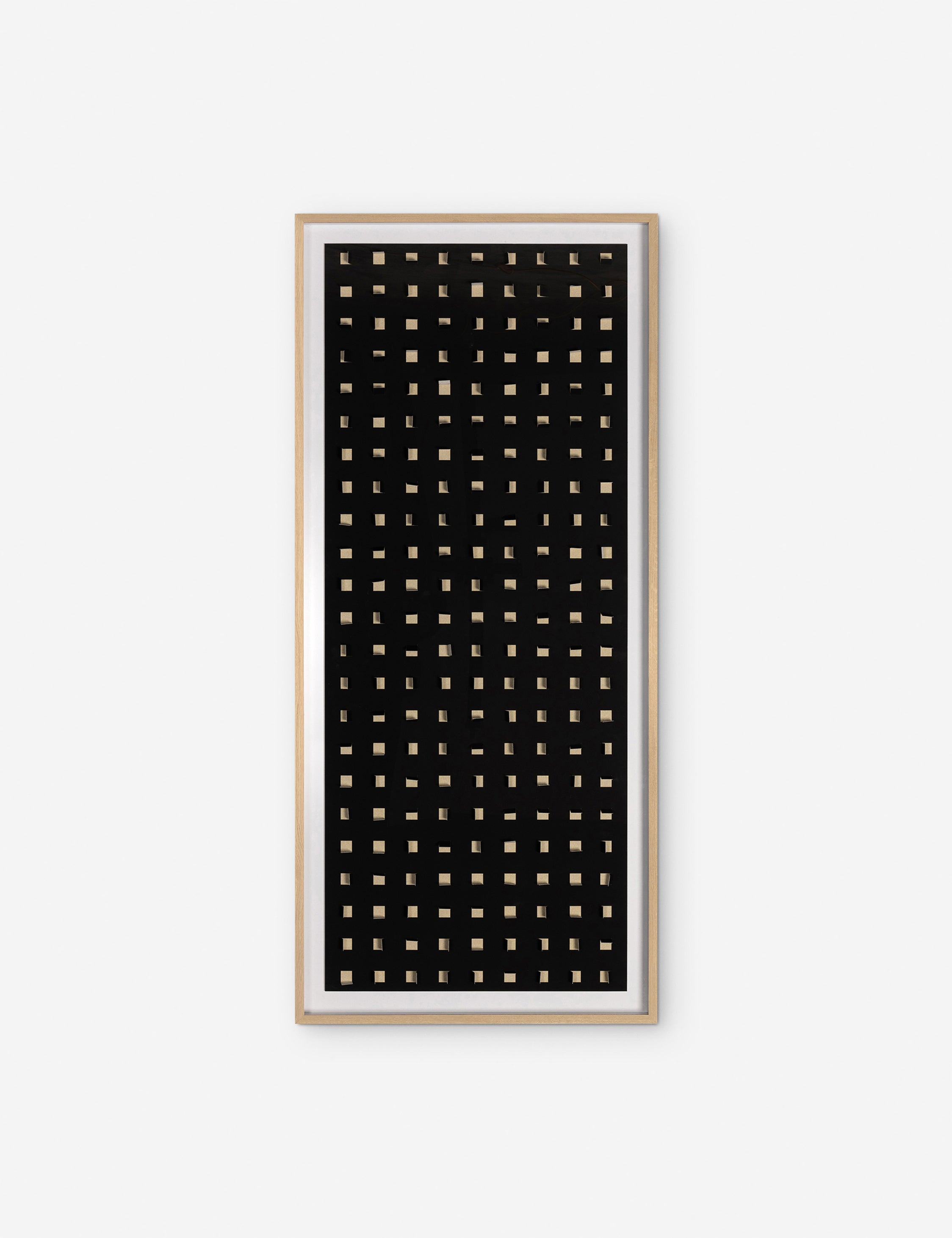 See Through Long Wall Art - Tan and Black