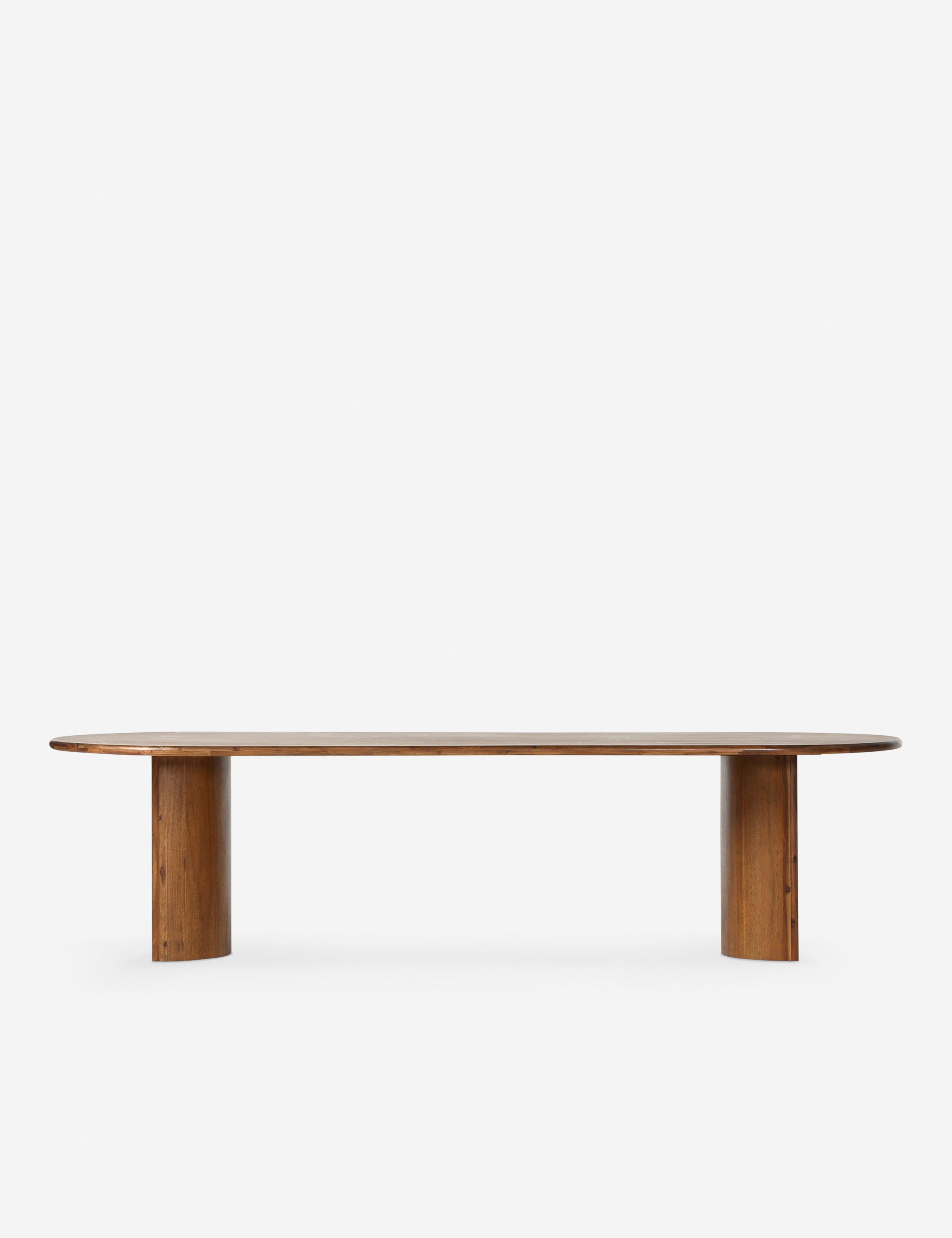 Gilda Oval Dining Table - Brown / 118"W