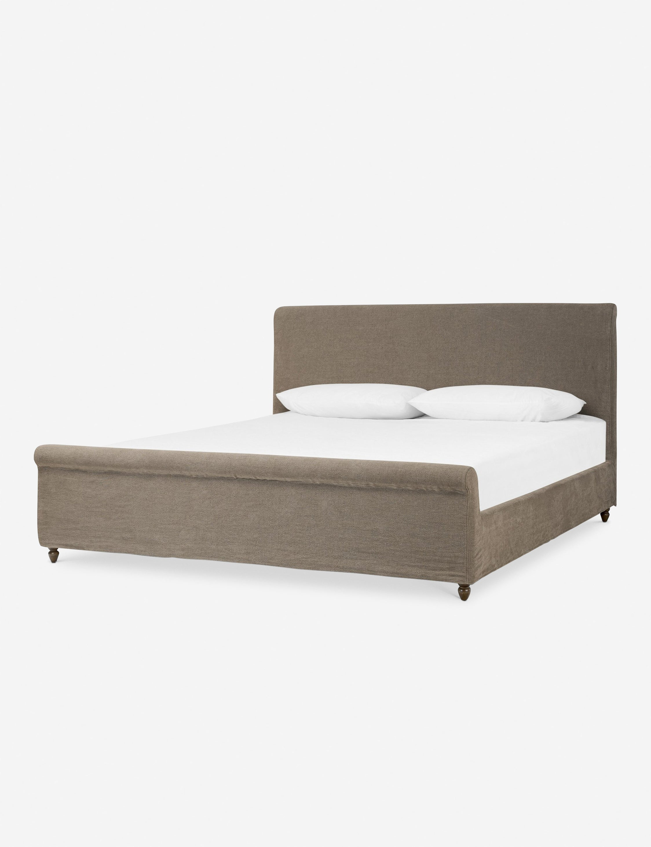 Dalia Slipcover Bed by Amber Lewis x Four Hands - Coffee / Queen