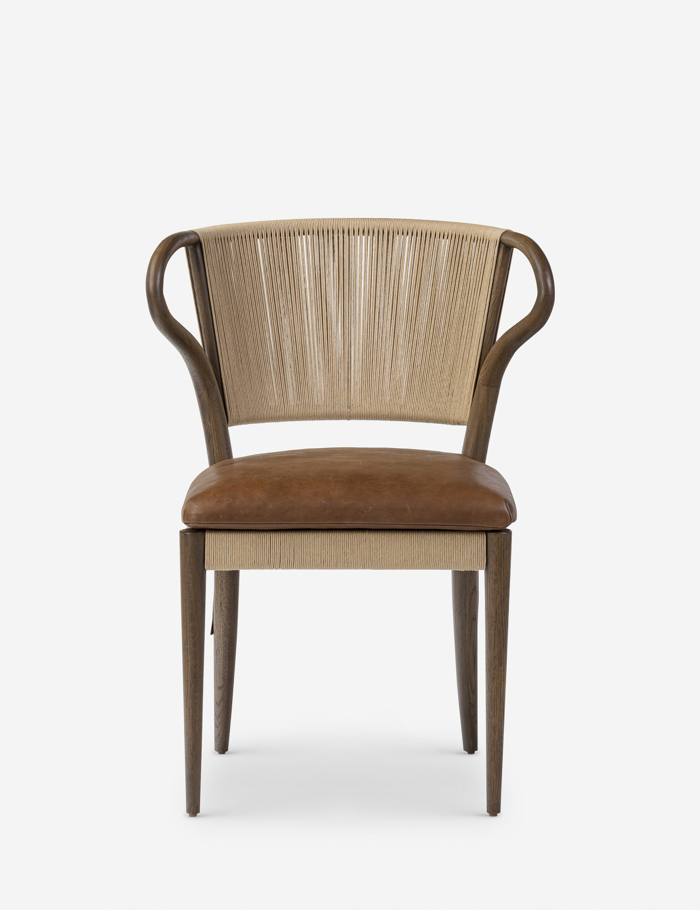 Amira Dining Chair by Amber Lewis x Four Hands - Mahogany Leather