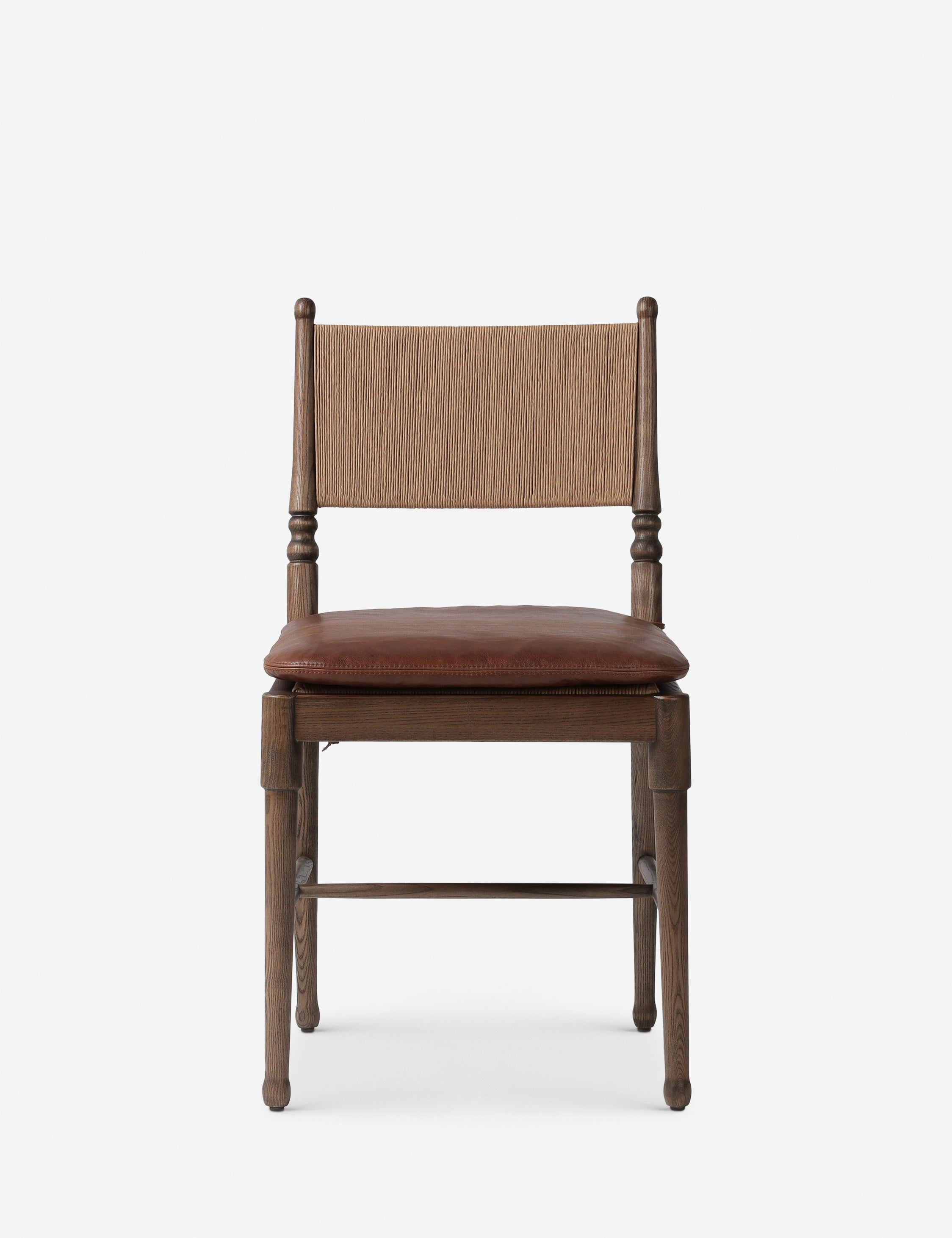Fayth Dining Chair by Amber Lewis x Four Hands - Mahogany Leather