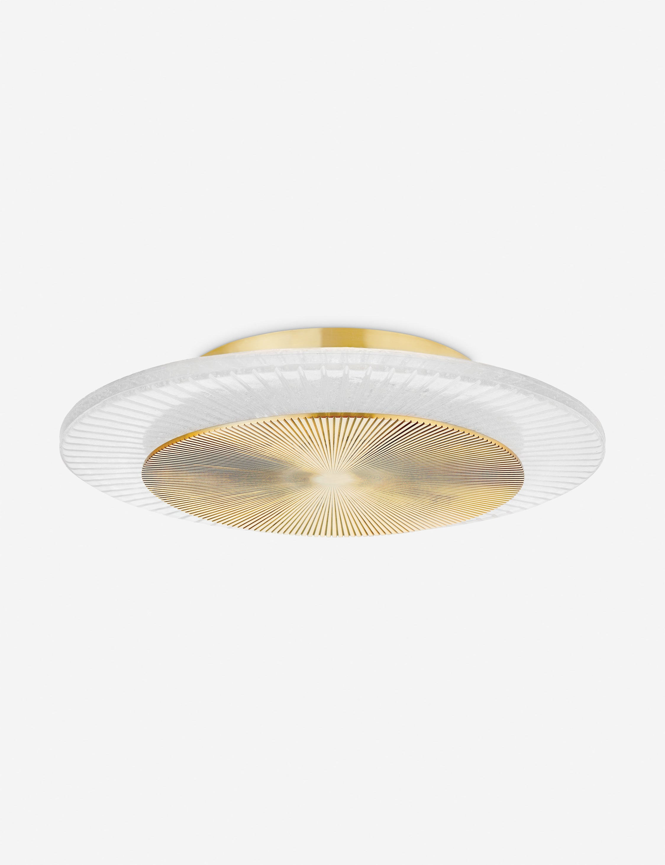 Pellard Flush Mount Light - Brass / 16"W