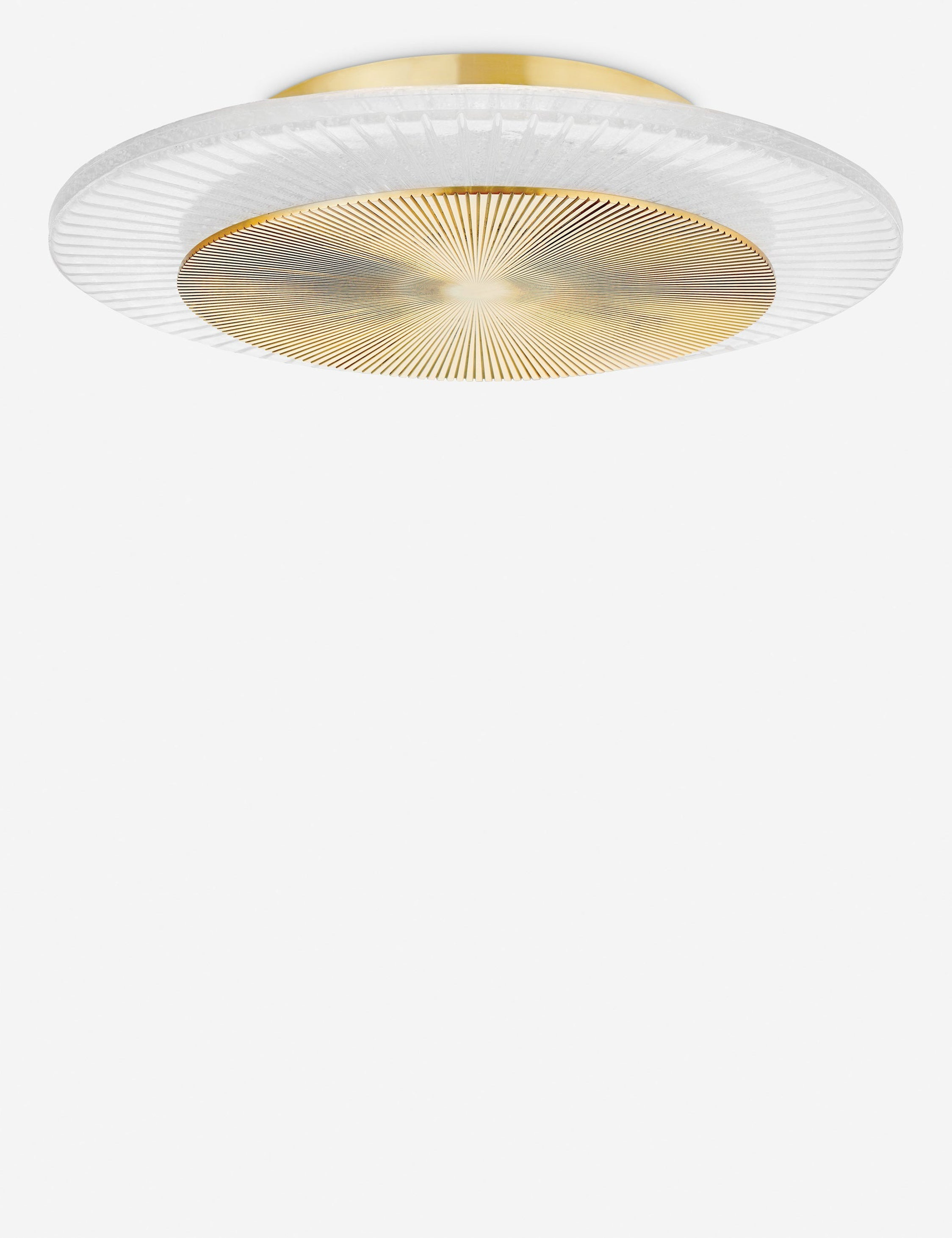 Pellard Flush Mount Light - Brass / 16"W