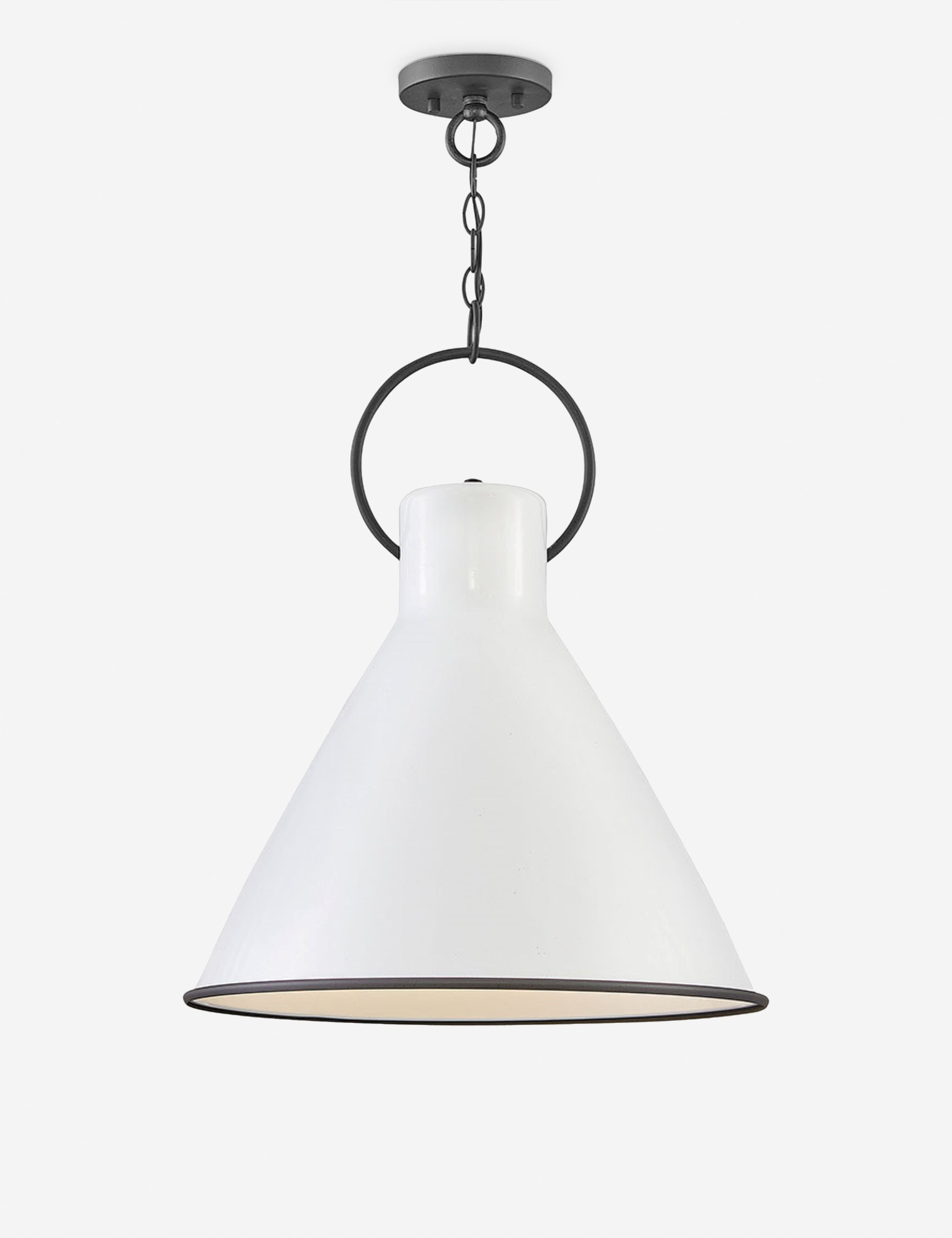 Whatley Pendant Light - White / 18"Dia