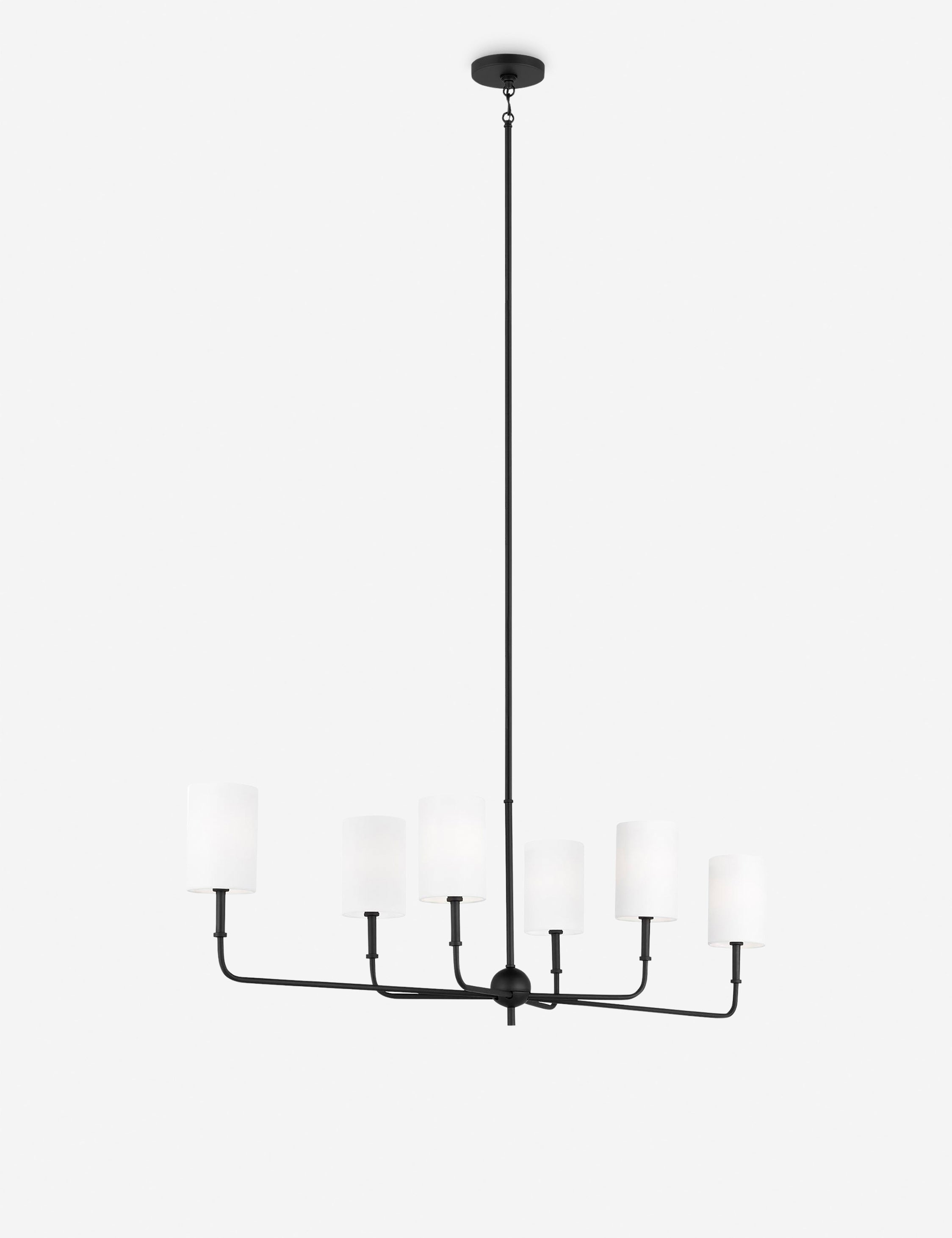 Legrand Linear Chandelier - Black / 44"W
